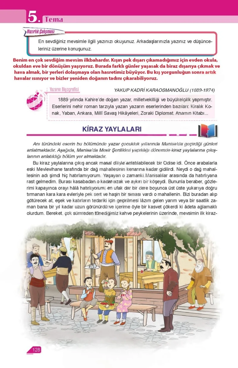 6. Sınıf Türkçe Ders Kitabı Cevapları Ata Yayınları Sayfa 128 Çözüm Görseli