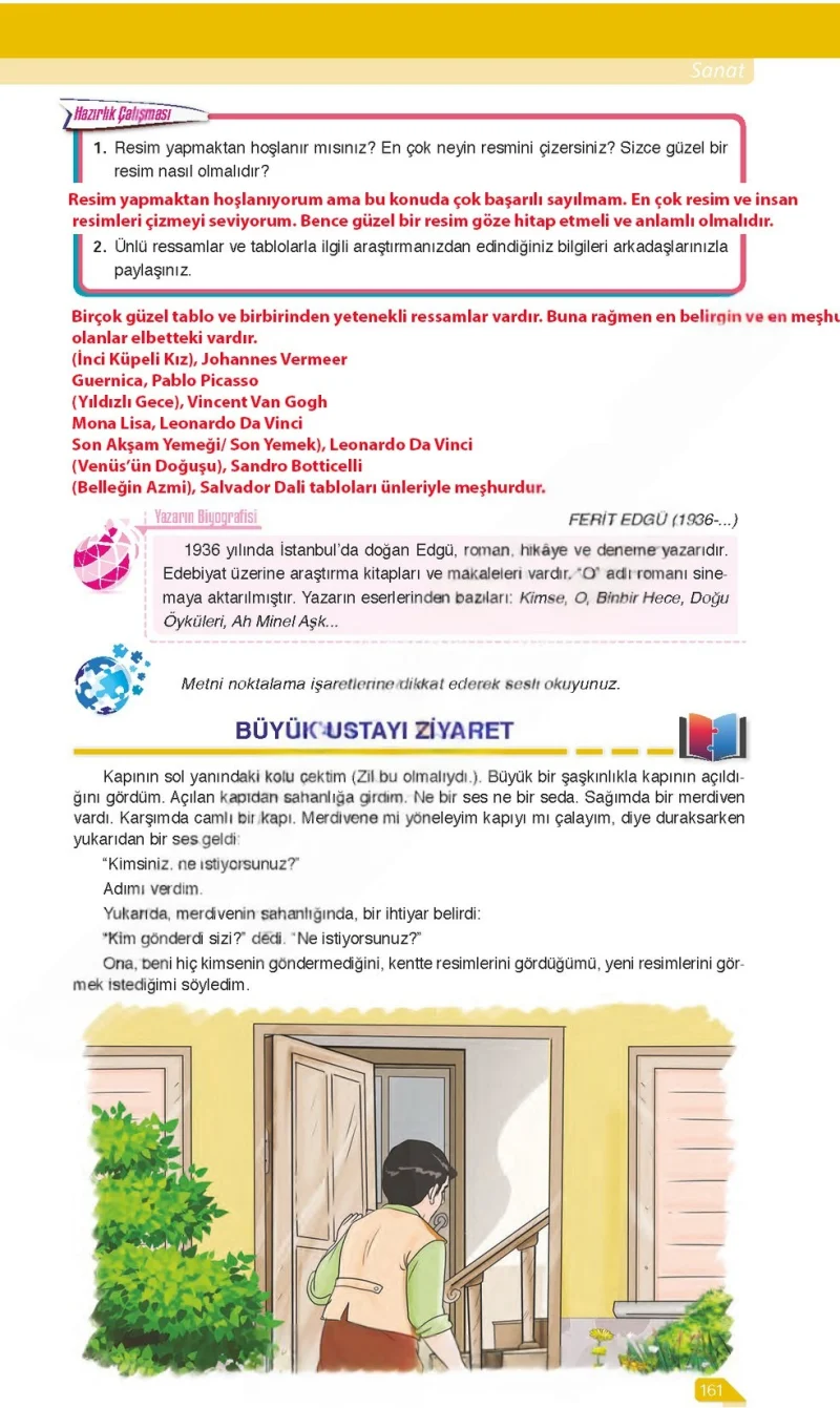 6. Sınıf Türkçe Ders Kitabı Cevapları Ata Yayınları Sayfa 161 Çözüm Görseli