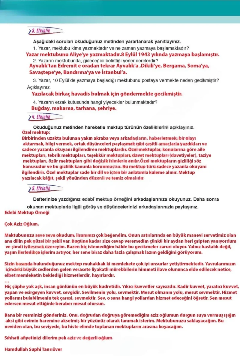 6. Sınıf Türkçe Ders Kitabı Cevapları Ata Yayınları Sayfa 18 Çözüm Görseli