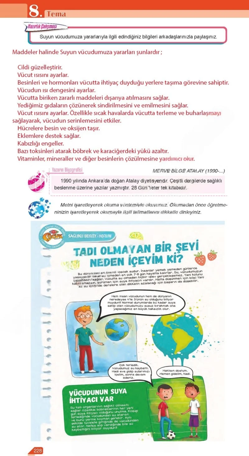 6. Sınıf Türkçe Ders Kitabı Cevapları Ata Yayınları Sayfa 228 Çözüm Görseli