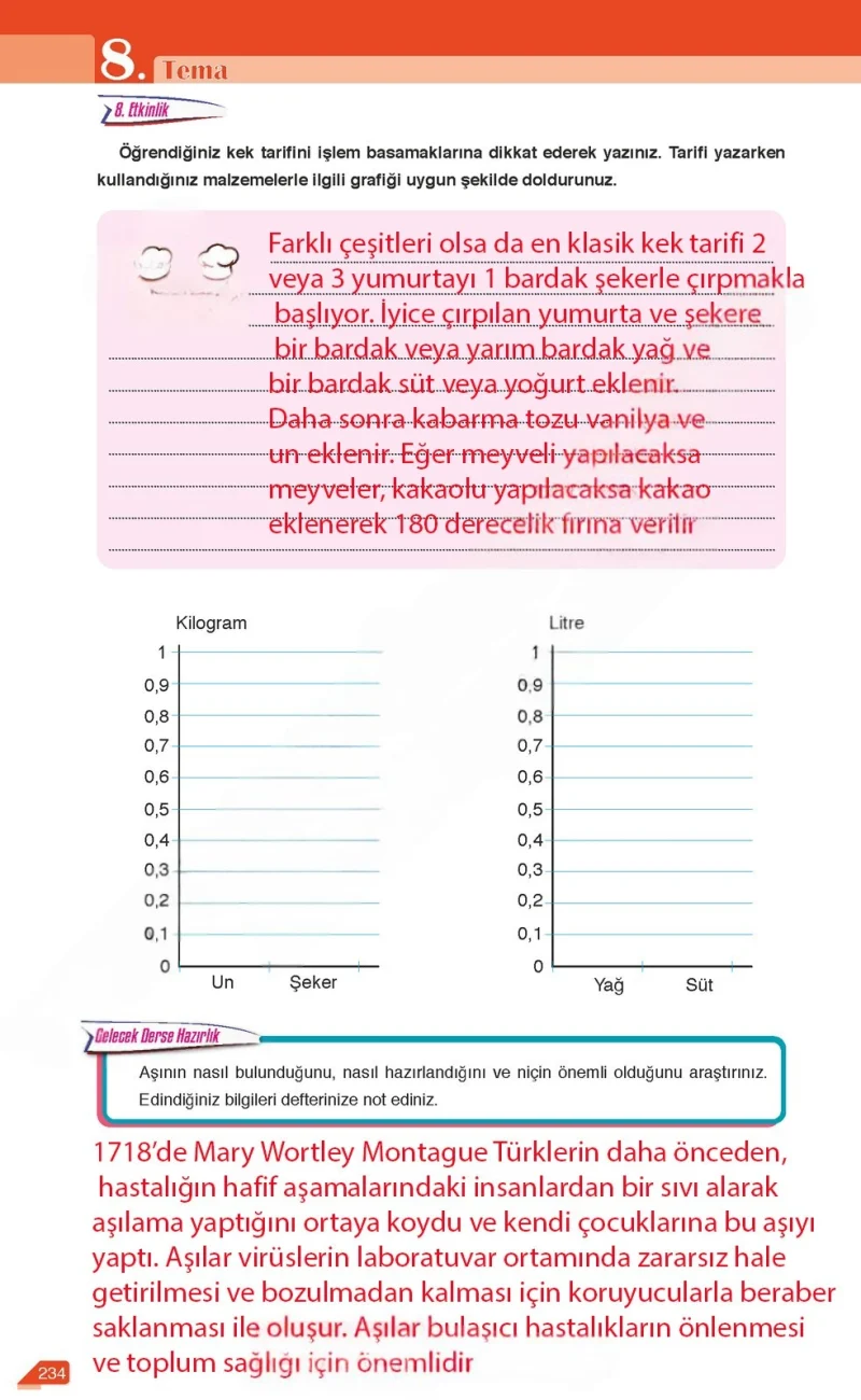 6. Sınıf Türkçe Ders Kitabı Cevapları Ata Yayınları Sayfa 234 Çözüm Görseli