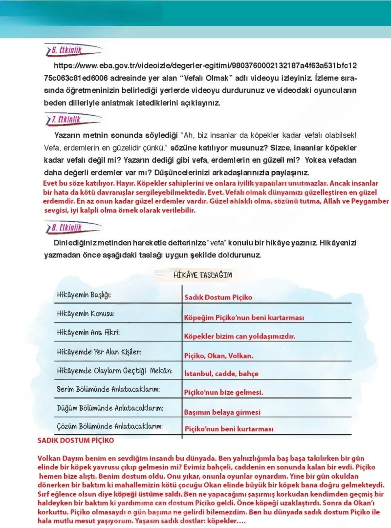 6. Sınıf Türkçe Ders Kitabı Cevapları Ata Yayınları Sayfa 30 Çözüm Görseli