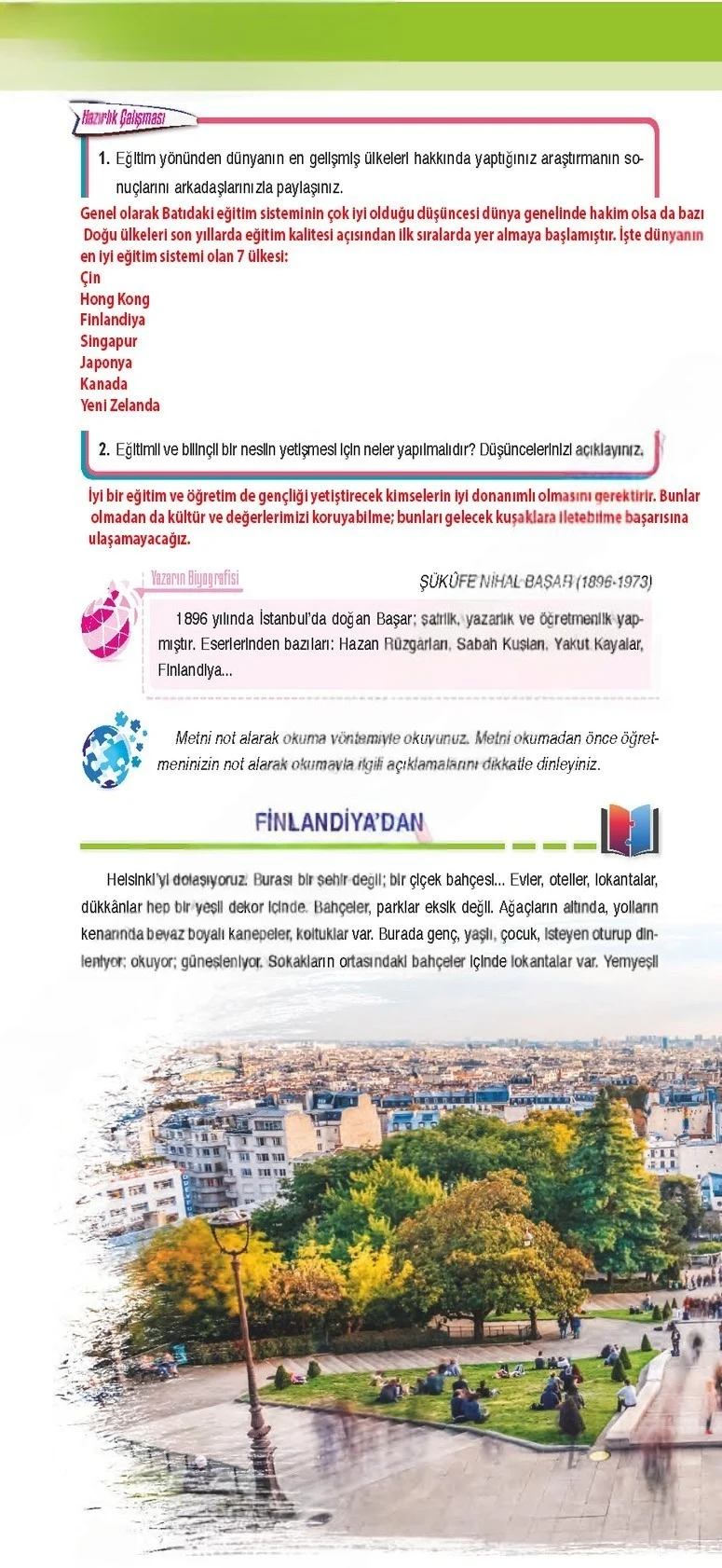 6. Sınıf Türkçe Ders Kitabı Cevapları Ata Yayınları Sayfa 36 Çözüm Görseli