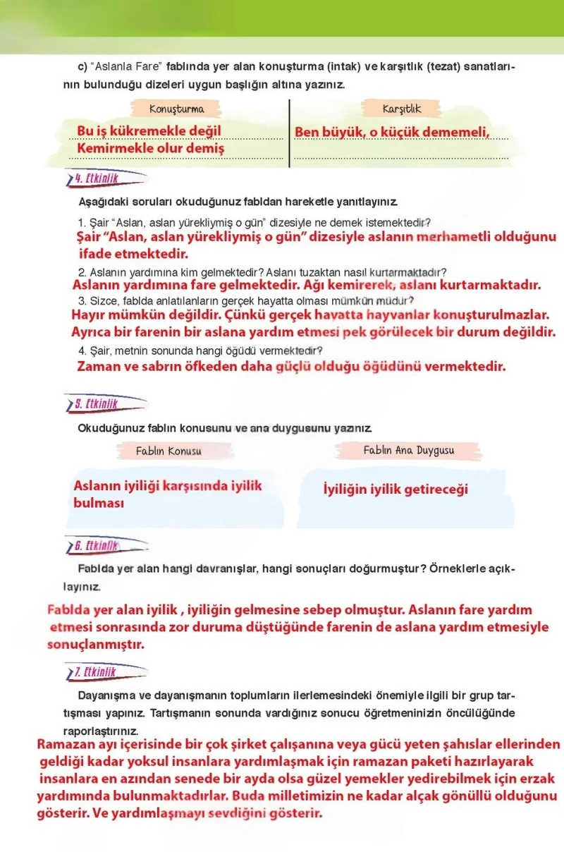 6. Sınıf Türkçe Ders Kitabı Cevapları Ata Yayınları Sayfa 56 Çözüm Görseli