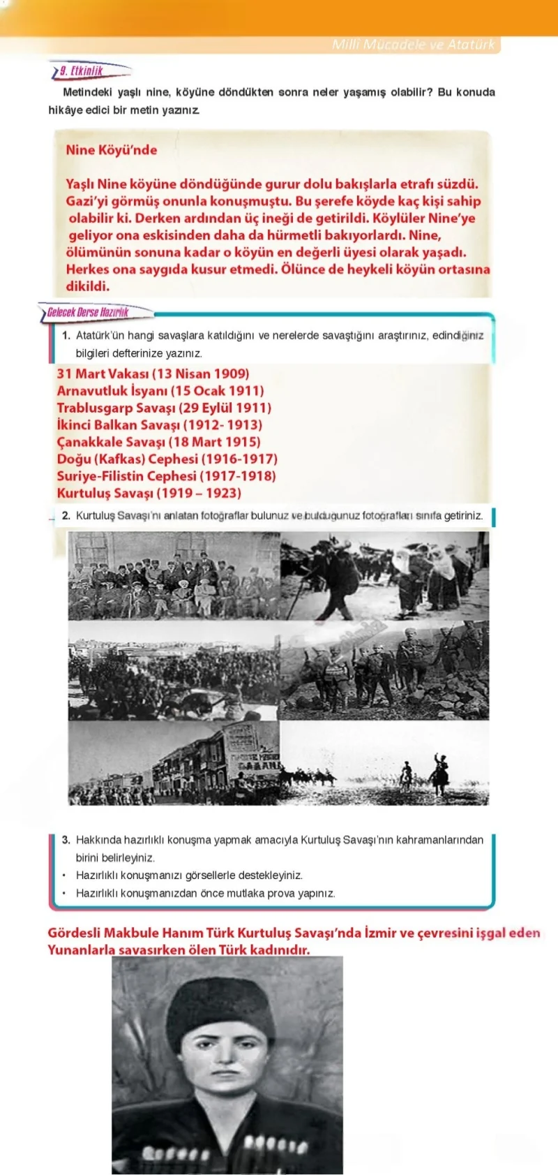6. Sınıf Türkçe Ders Kitabı Cevapları Ata Yayınları Sayfa 69 Çözüm Görseli