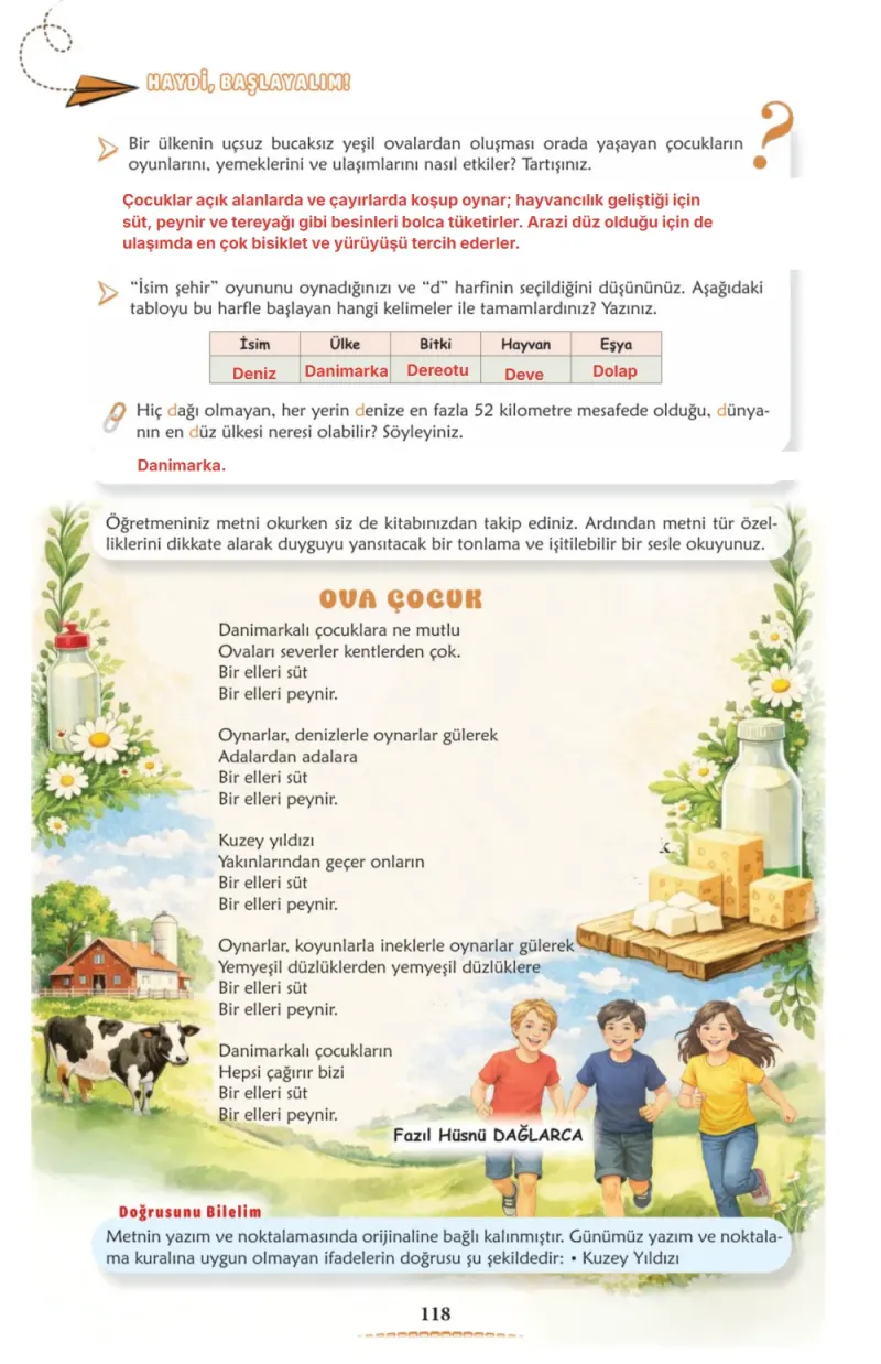6. Sınıf Türkçe Ders Kitabı Cevapları Meb Yayınları 1. Kitap Sayfa 118 Çözüm Görseli