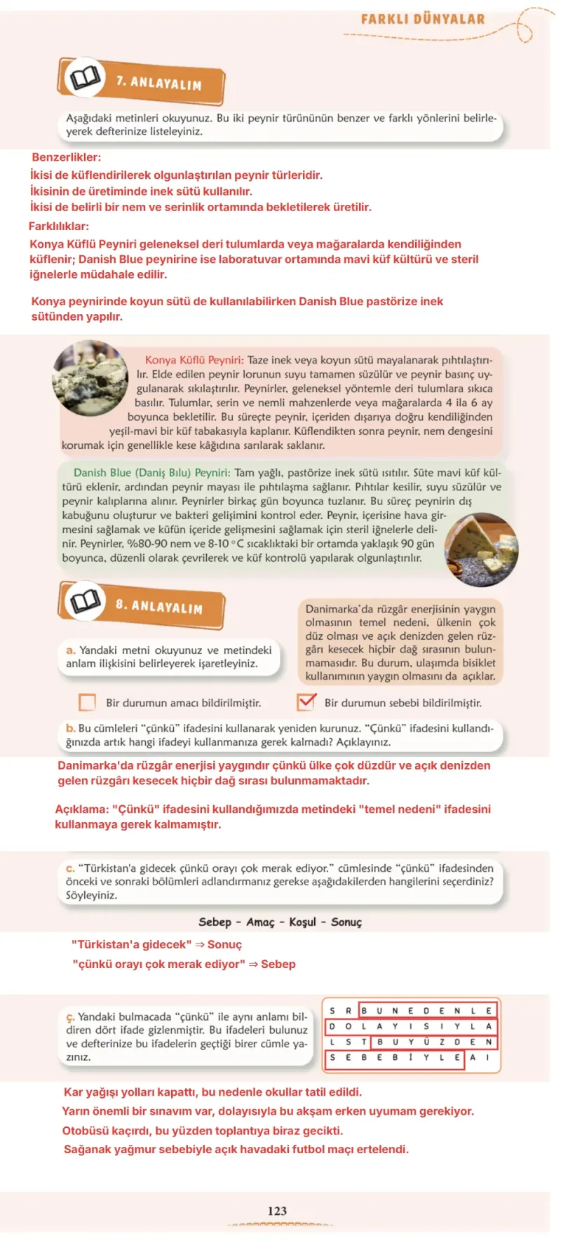 6. Sınıf Türkçe Ders Kitabı Cevapları Meb Yayınları 1. Kitap Sayfa 123 Çözüm Görseli