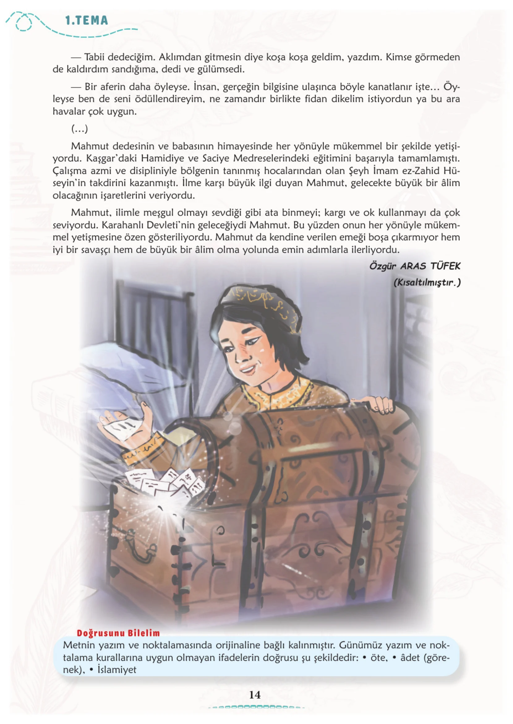 6. Sınıf Türkçe Ders Kitabı Cevapları Meb Yayınları 1. Kitap Sayfa 14