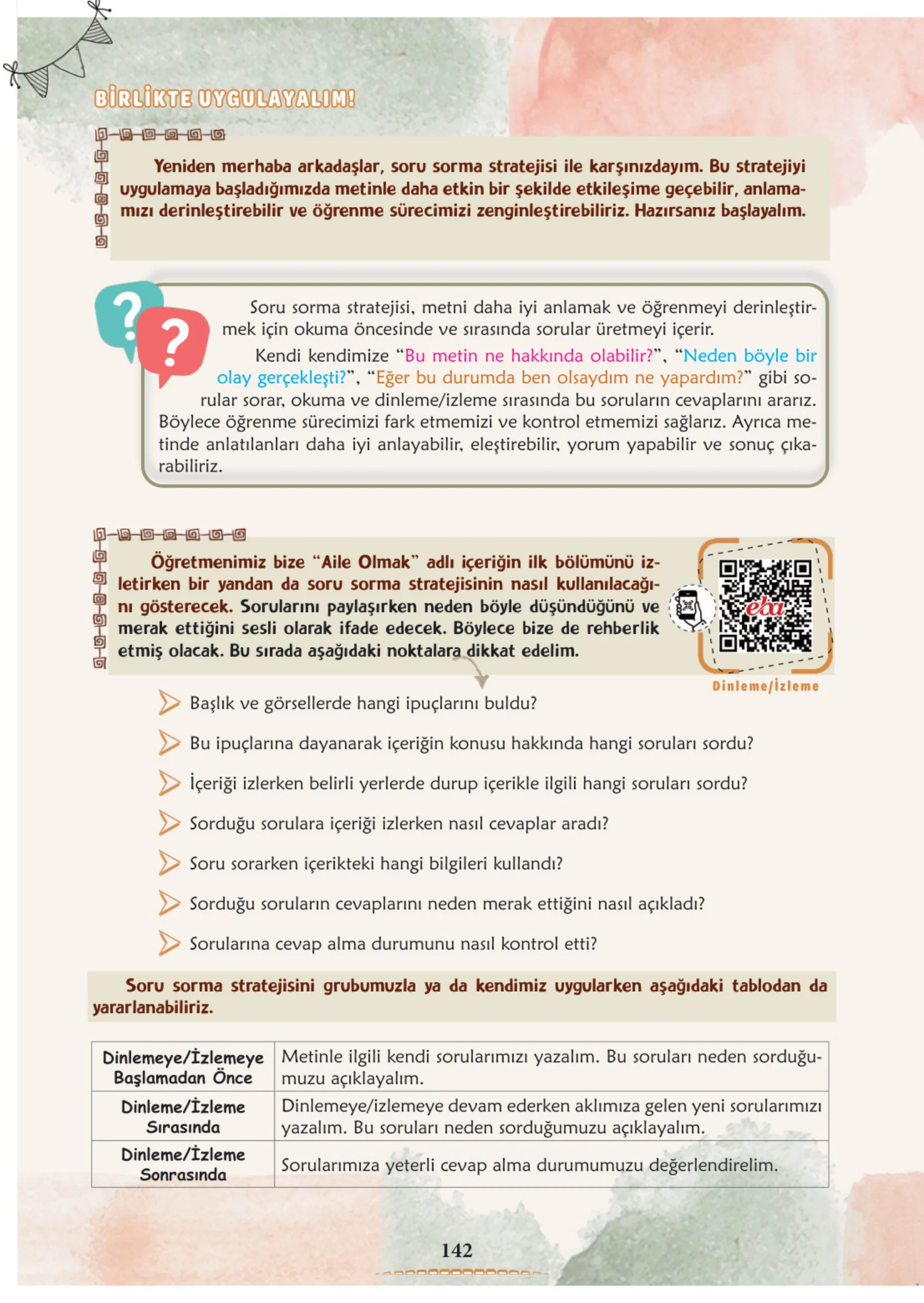 6. Sınıf Türkçe Ders Kitabı Cevapları Meb Yayınları 1. Kitap Sayfa 142