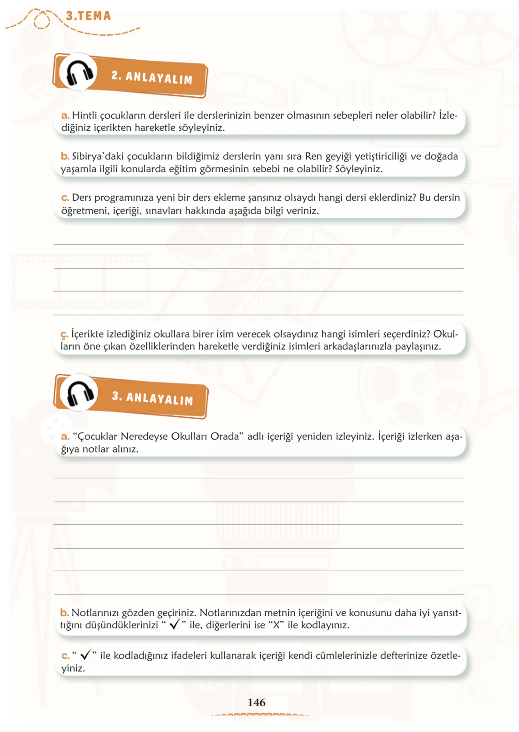 6. Sınıf Türkçe Ders Kitabı Cevapları Meb Yayınları 1. Kitap Sayfa 146
