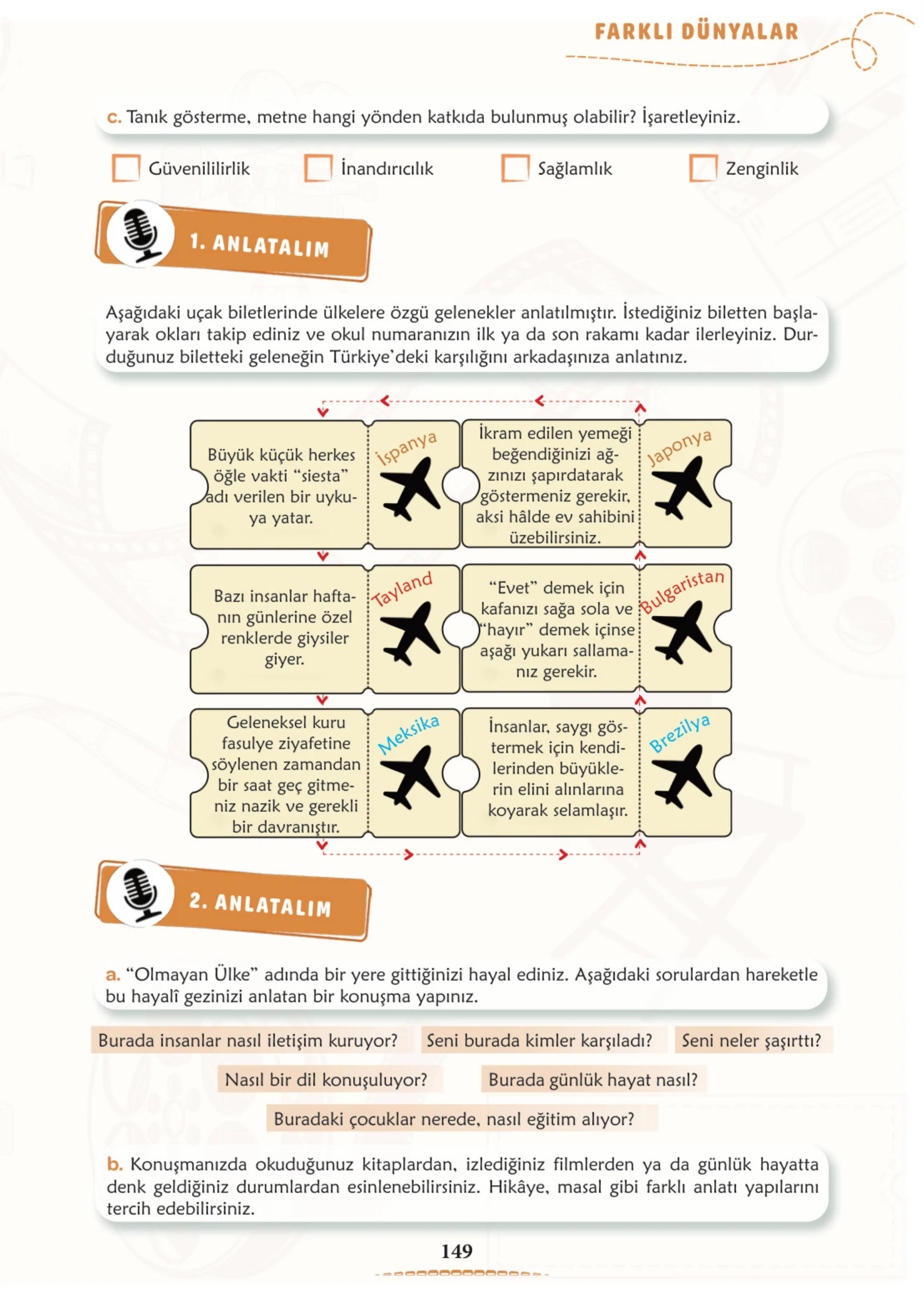 6. Sınıf Türkçe Ders Kitabı Cevapları Meb Yayınları 1. Kitap Sayfa 149