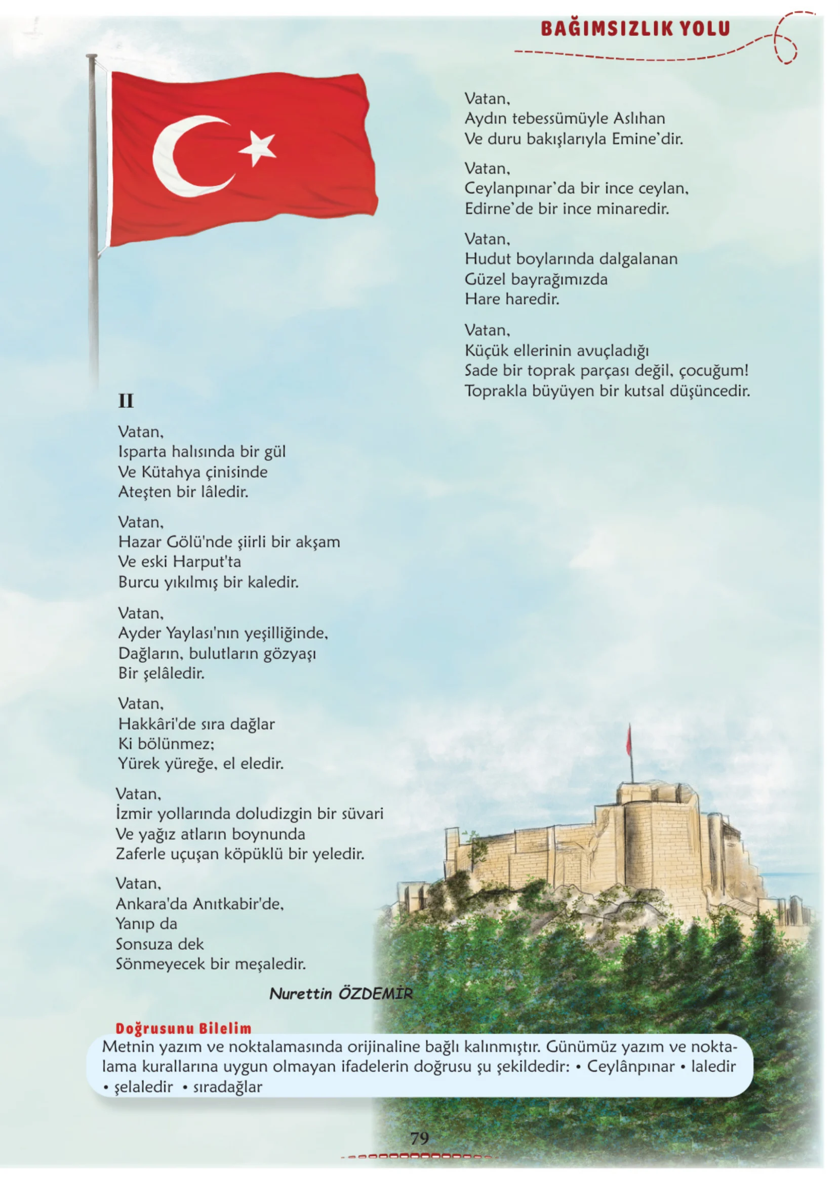 6. Sınıf Türkçe Ders Kitabı Cevapları Meb Yayınları 1. Kitap Sayfa 79