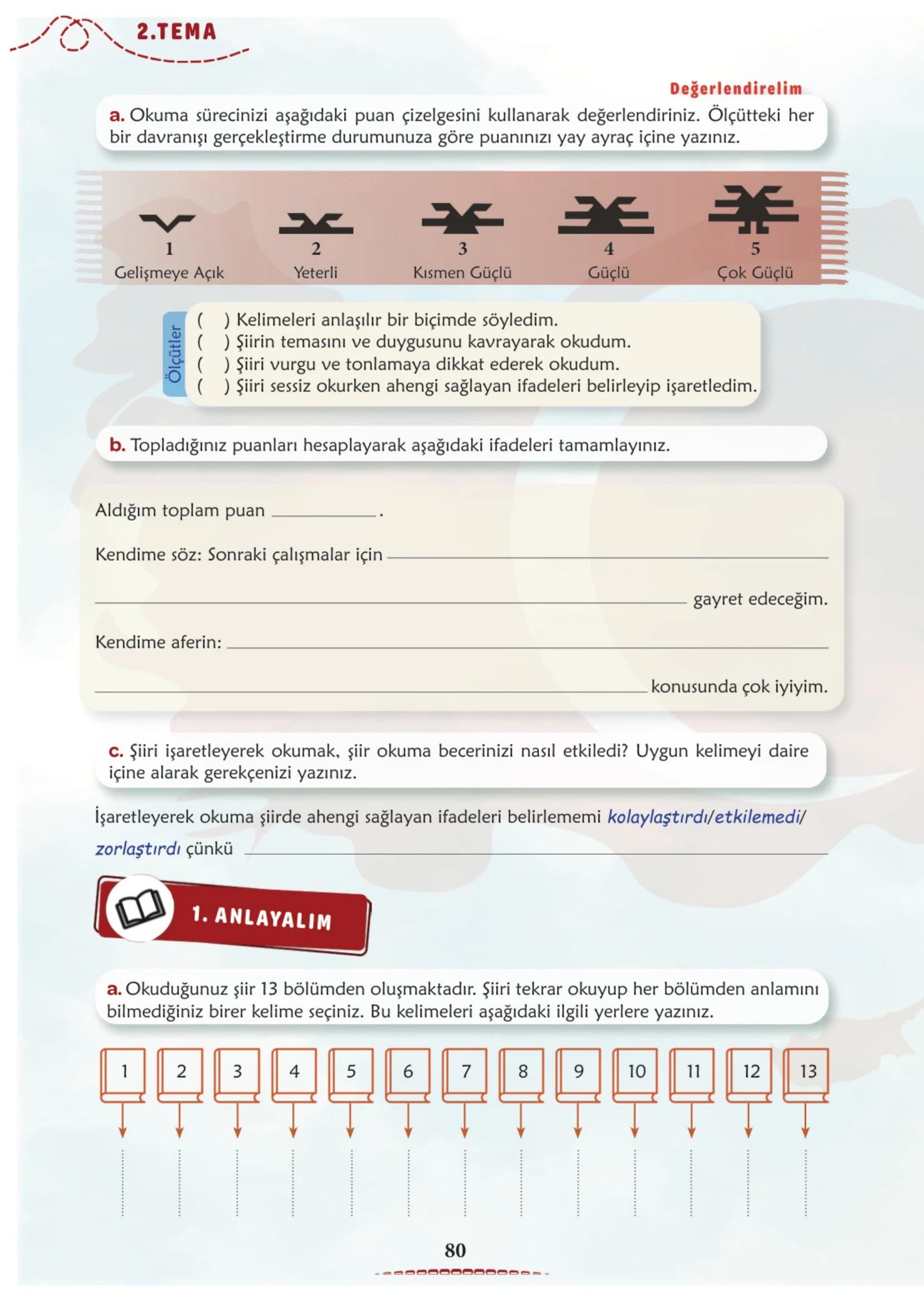 6. Sınıf Türkçe Ders Kitabı Cevapları Meb Yayınları 1. Kitap Sayfa 80