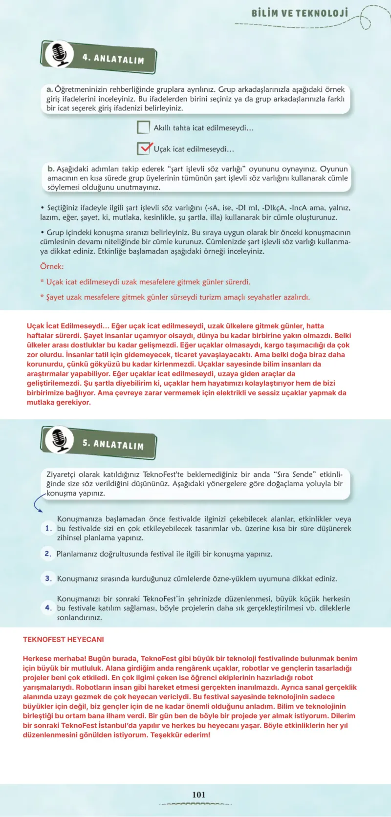 6. Sınıf Türkçe Ders Kitabı Cevapları Meb Yayınları 2. Kitap Sayfa 101 Çözüm Görseli