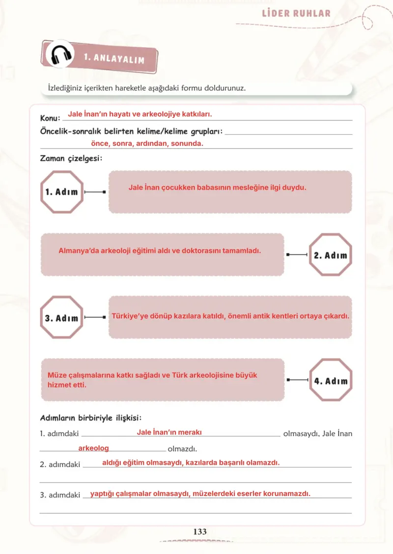 6. Sınıf Türkçe Ders Kitabı Cevapları Meb Yayınları 2. Kitap Sayfa 133 Çözüm Görseli