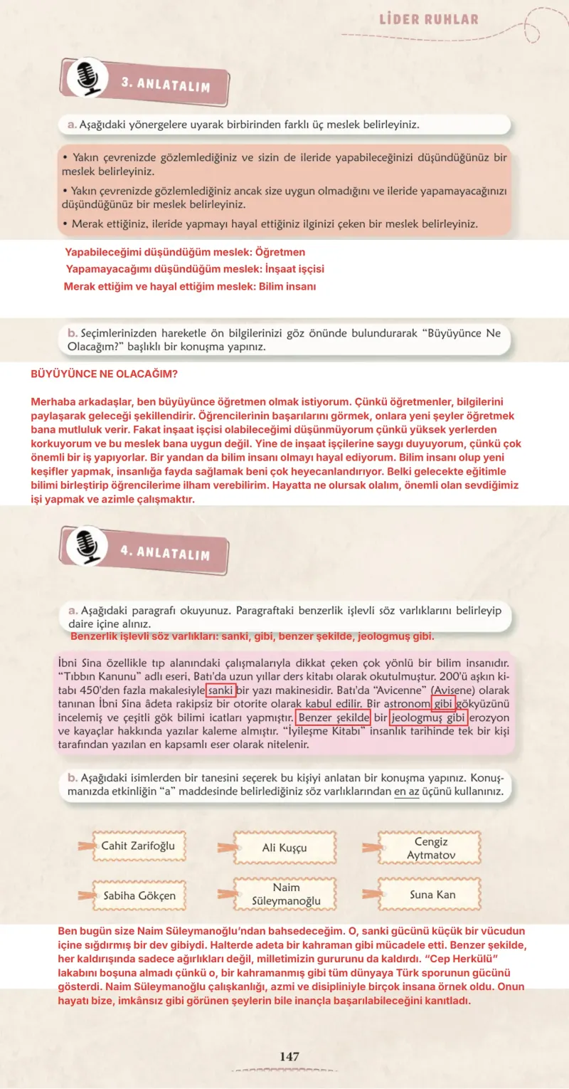 6. Sınıf Türkçe Ders Kitabı Cevapları Meb Yayınları 2. Kitap Sayfa 147 Çözüm Görseli