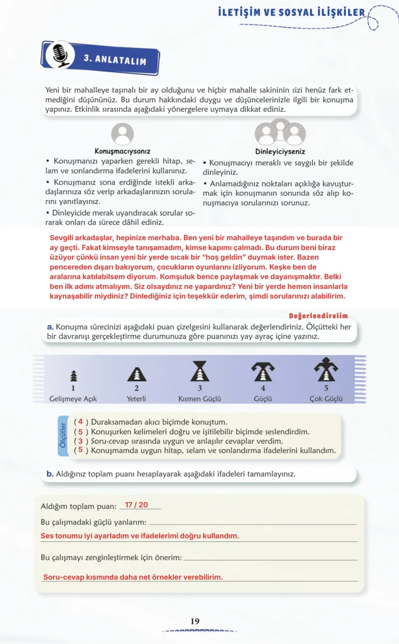6. Sınıf Türkçe Ders Kitabı Cevapları Meb Yayınları 2. Kitap Sayfa 19 Çözüm Görseli