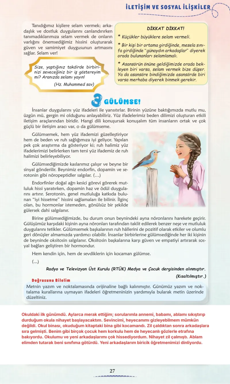 6. Sınıf Türkçe Ders Kitabı Cevapları Meb Yayınları 2. Kitap Sayfa 27 Çözüm Görseli