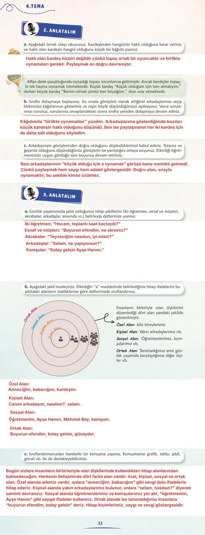 6. Sınıf Türkçe Ders Kitabı Cevapları Meb Yayınları 2. Kitap Sayfa 32 Çözüm Görseli