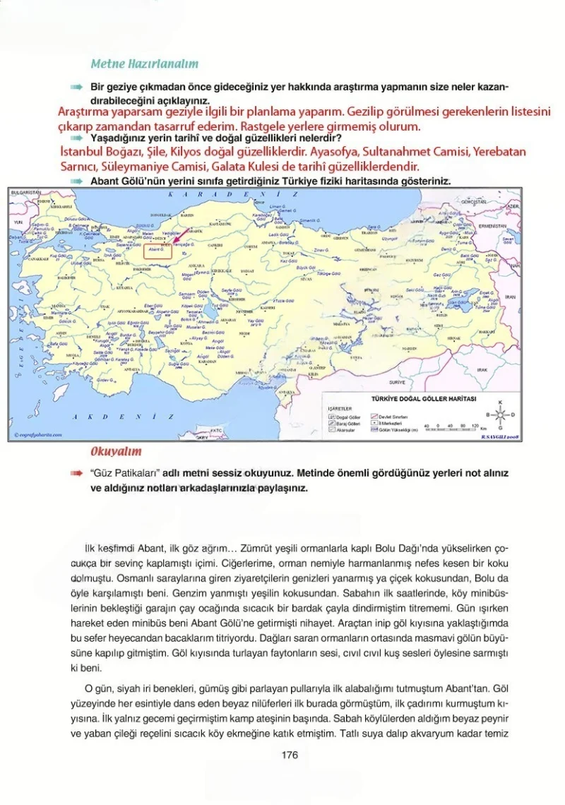 6. Sınıf Türkçe Ders Kitabı Cevapları Yıldırım Yayınları Sayfa 176 Çözüm Görseli