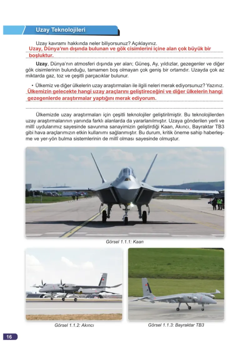 7. Sınıf Fen Bilimleri Ders Kitabı Cevapları Meb Yayınları 1. Kitap Sayfa 16 Çözüm Görseli