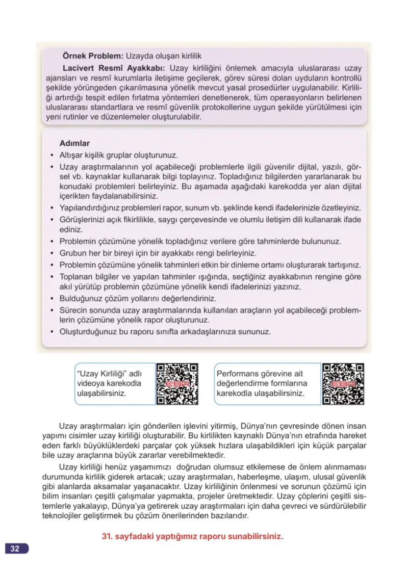 7. Sınıf Fen Bilimleri Ders Kitabı Cevapları Meb Yayınları 1. Kitap Sayfa 32 Çözüm Görseli