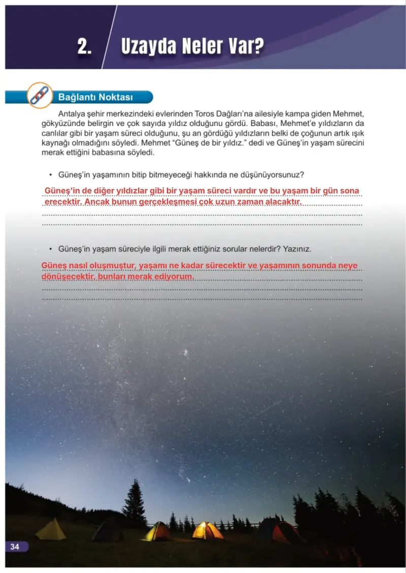 7. Sınıf Fen Bilimleri Ders Kitabı Cevapları Meb Yayınları 1. Kitap Sayfa 34 Çözüm Görseli