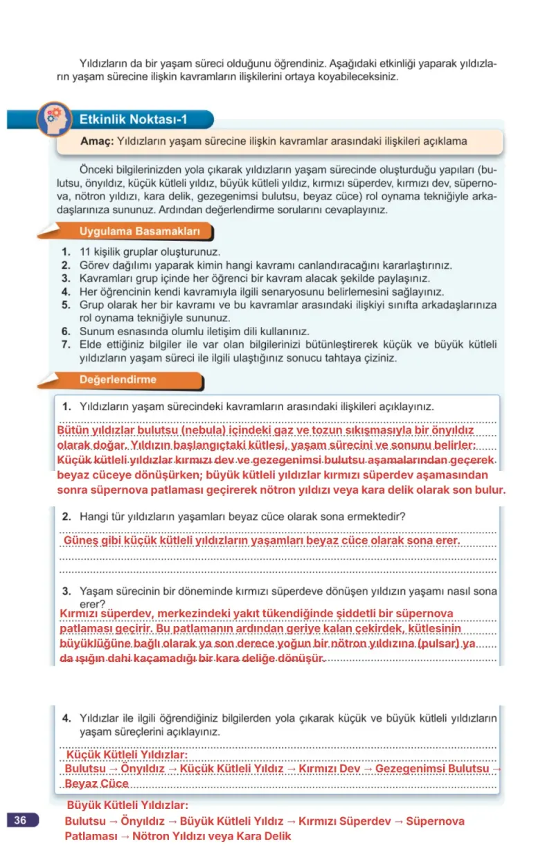 7. Sınıf Fen Bilimleri Ders Kitabı Cevapları Meb Yayınları 1. Kitap Sayfa 36 Çözüm Görseli