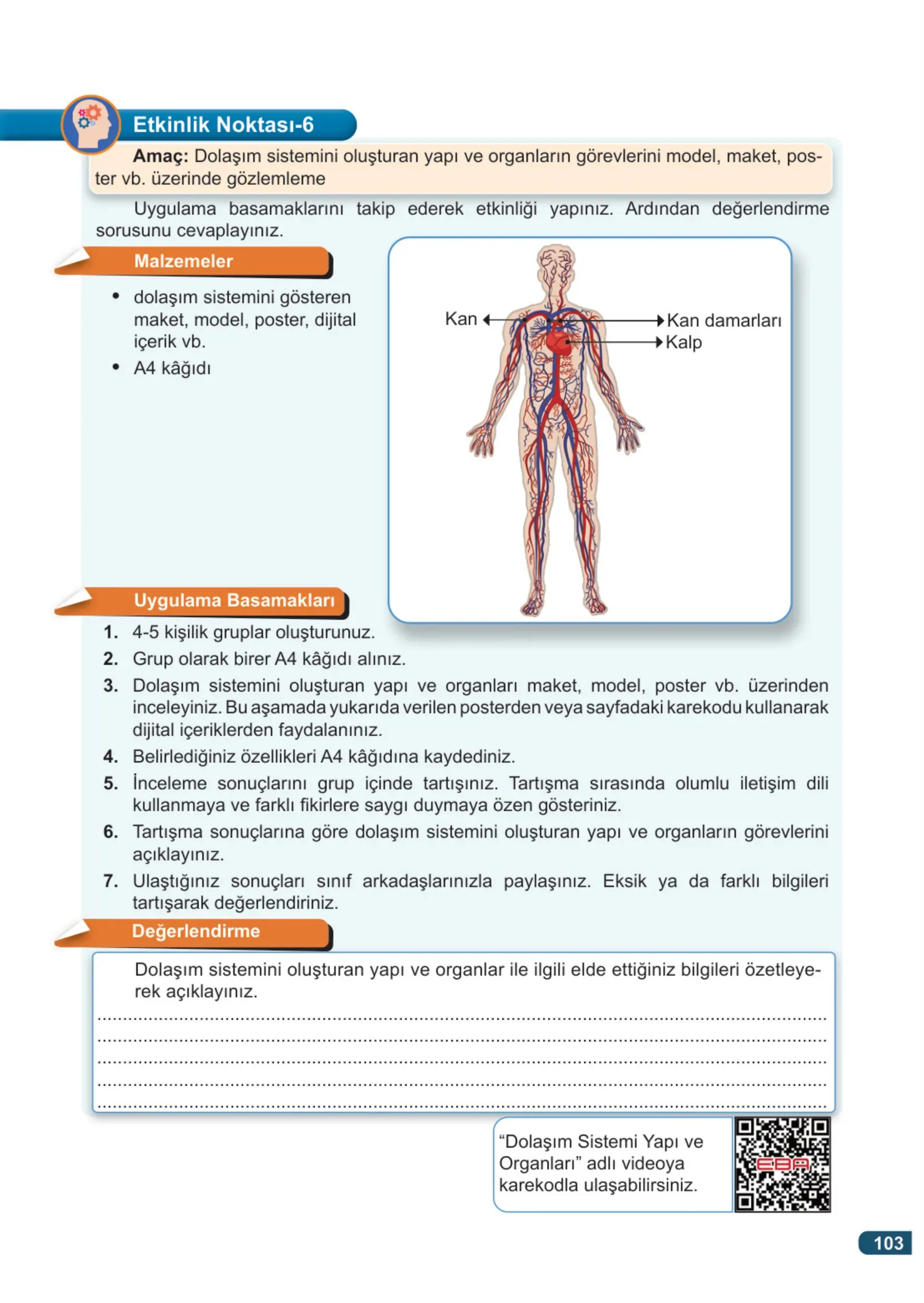 7. Sınıf Fen Bilimleri Ders Kitabı Cevapları Meb Yayınları 1. Kitap Sayfa 103