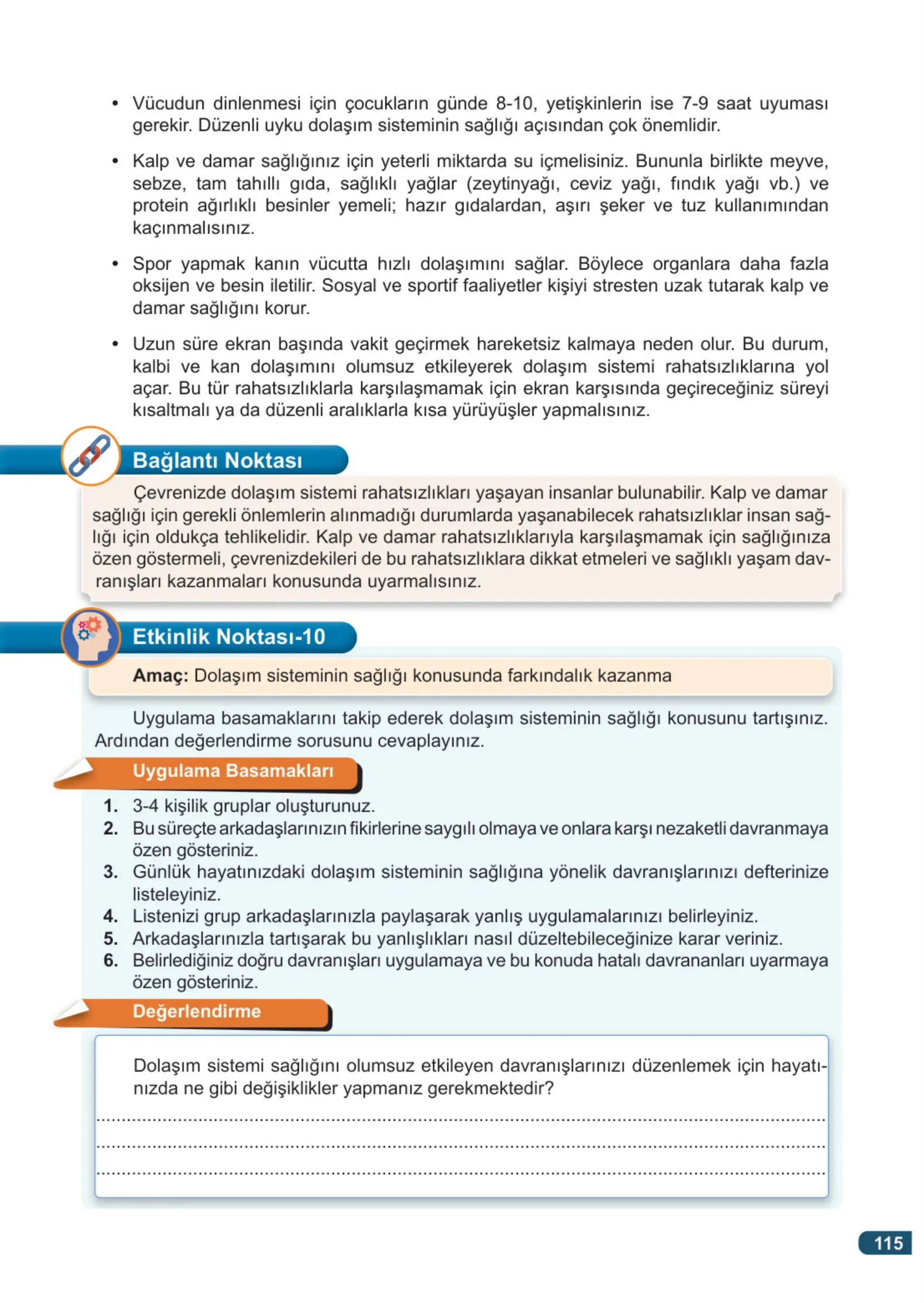 7. Sınıf Fen Bilimleri Ders Kitabı Cevapları Meb Yayınları 1. Kitap Sayfa 115