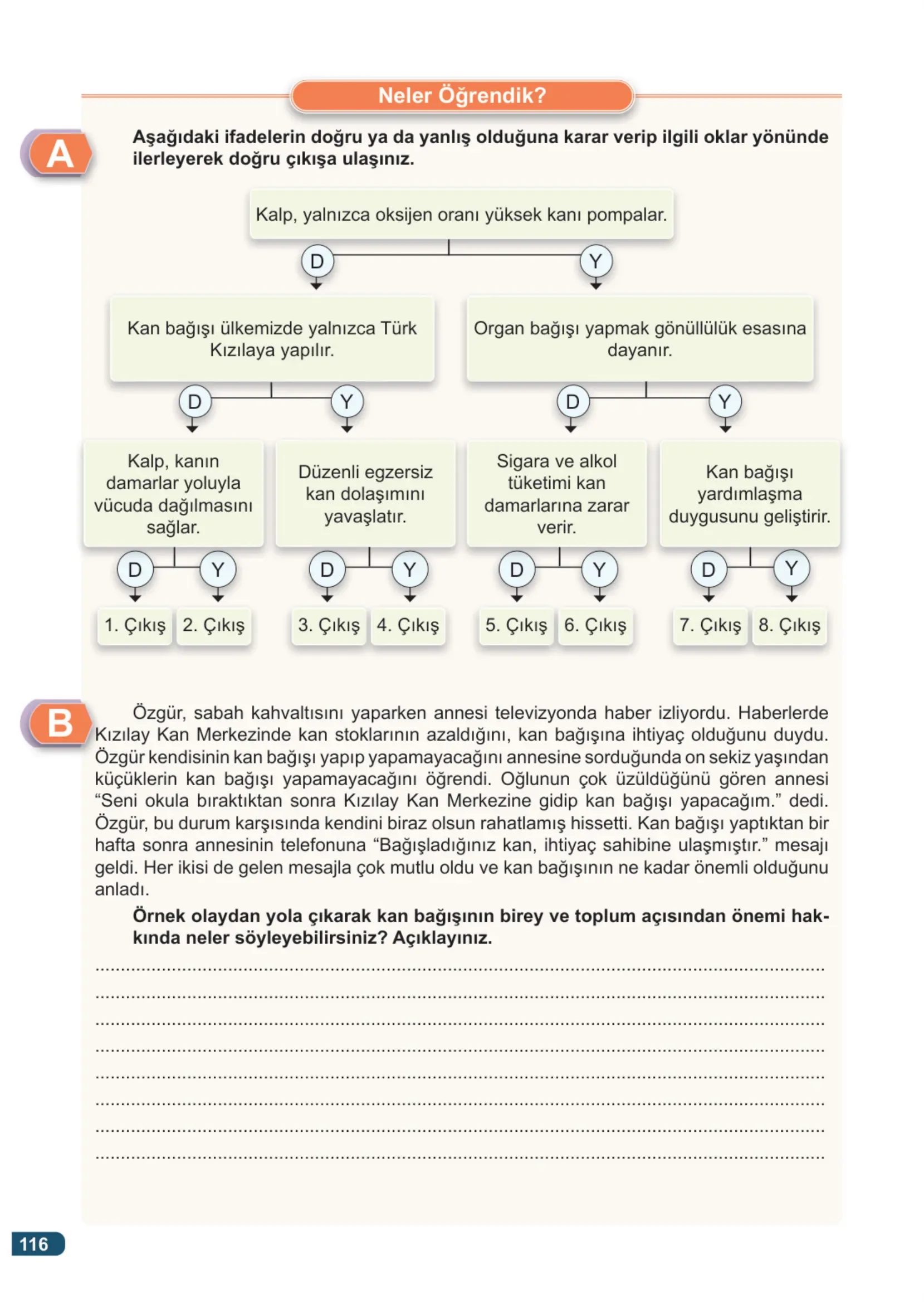 7. Sınıf Fen Bilimleri Ders Kitabı Cevapları Meb Yayınları 1. Kitap Sayfa 116