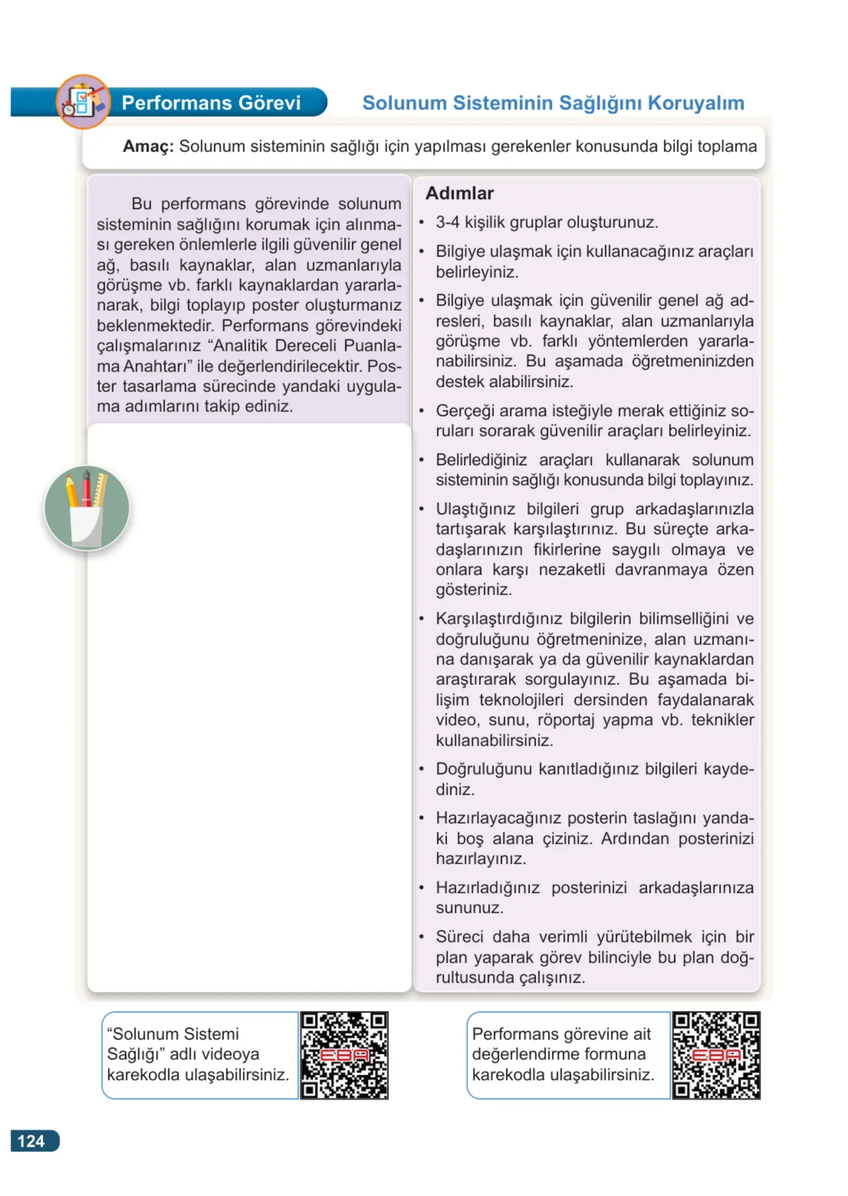 7. Sınıf Fen Bilimleri Ders Kitabı Cevapları Meb Yayınları 1. Kitap Sayfa 124