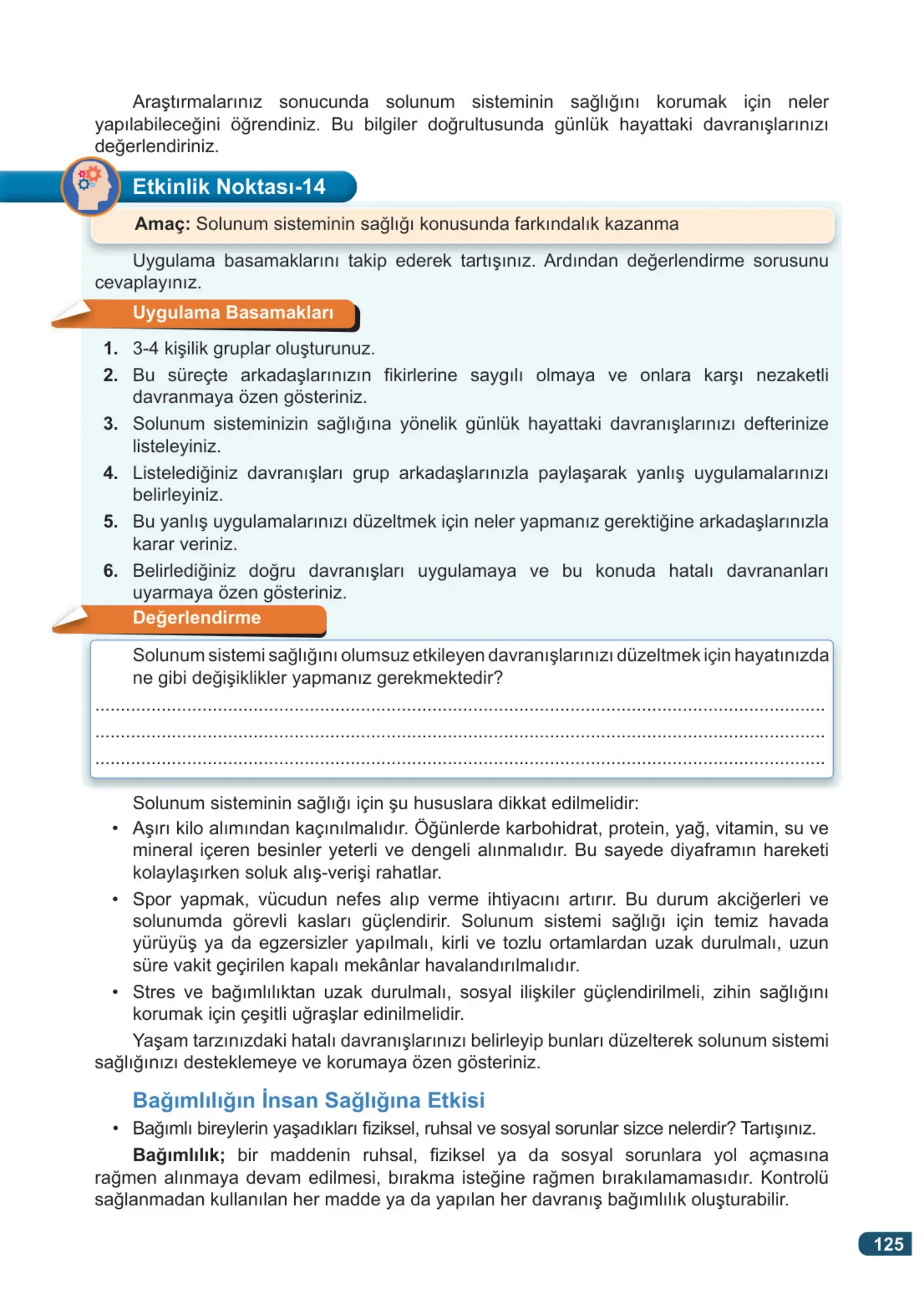 7. Sınıf Fen Bilimleri Ders Kitabı Cevapları Meb Yayınları 1. Kitap Sayfa 125