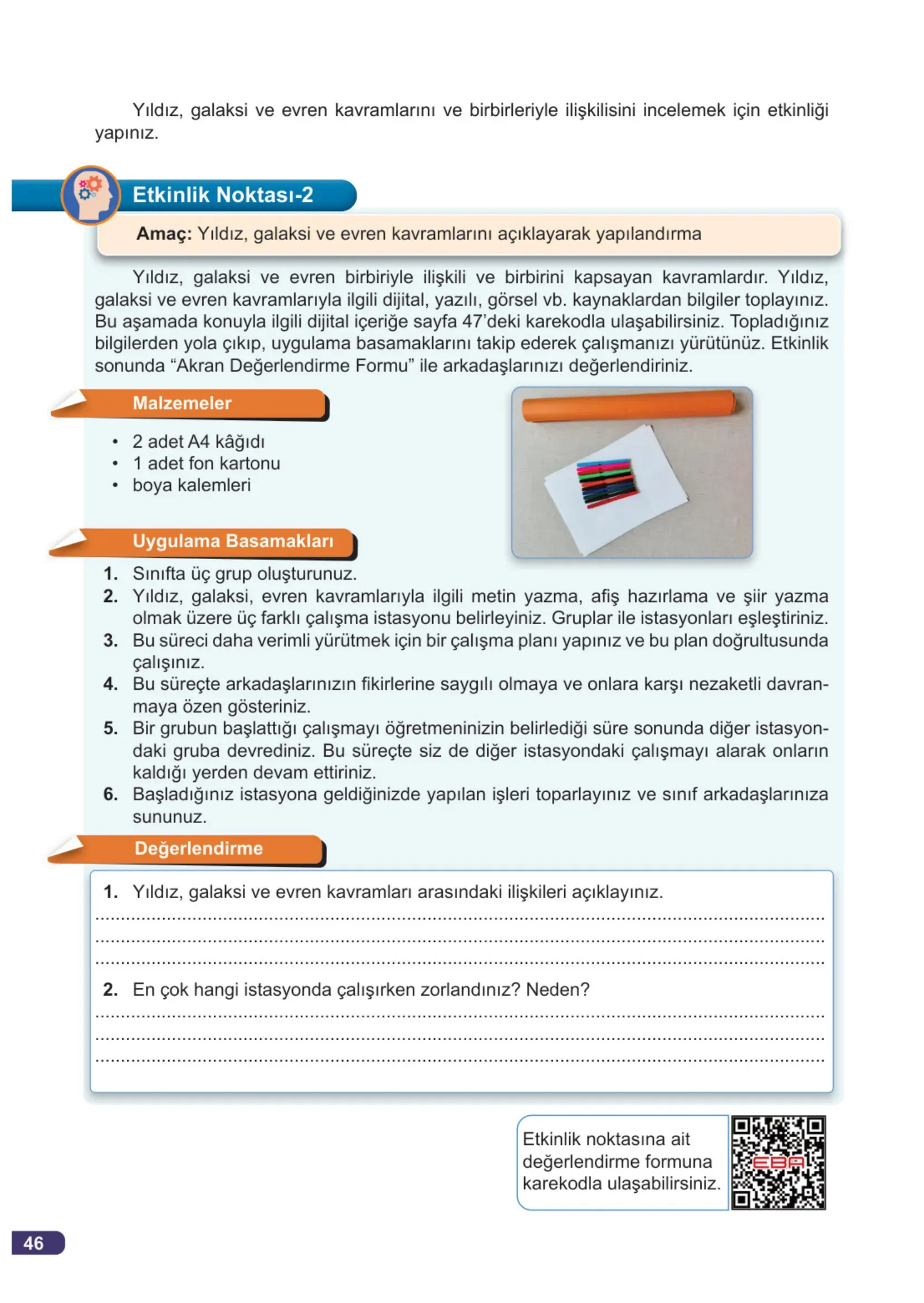 7. Sınıf Fen Bilimleri Ders Kitabı Cevapları Meb Yayınları 1. Kitap Sayfa 46