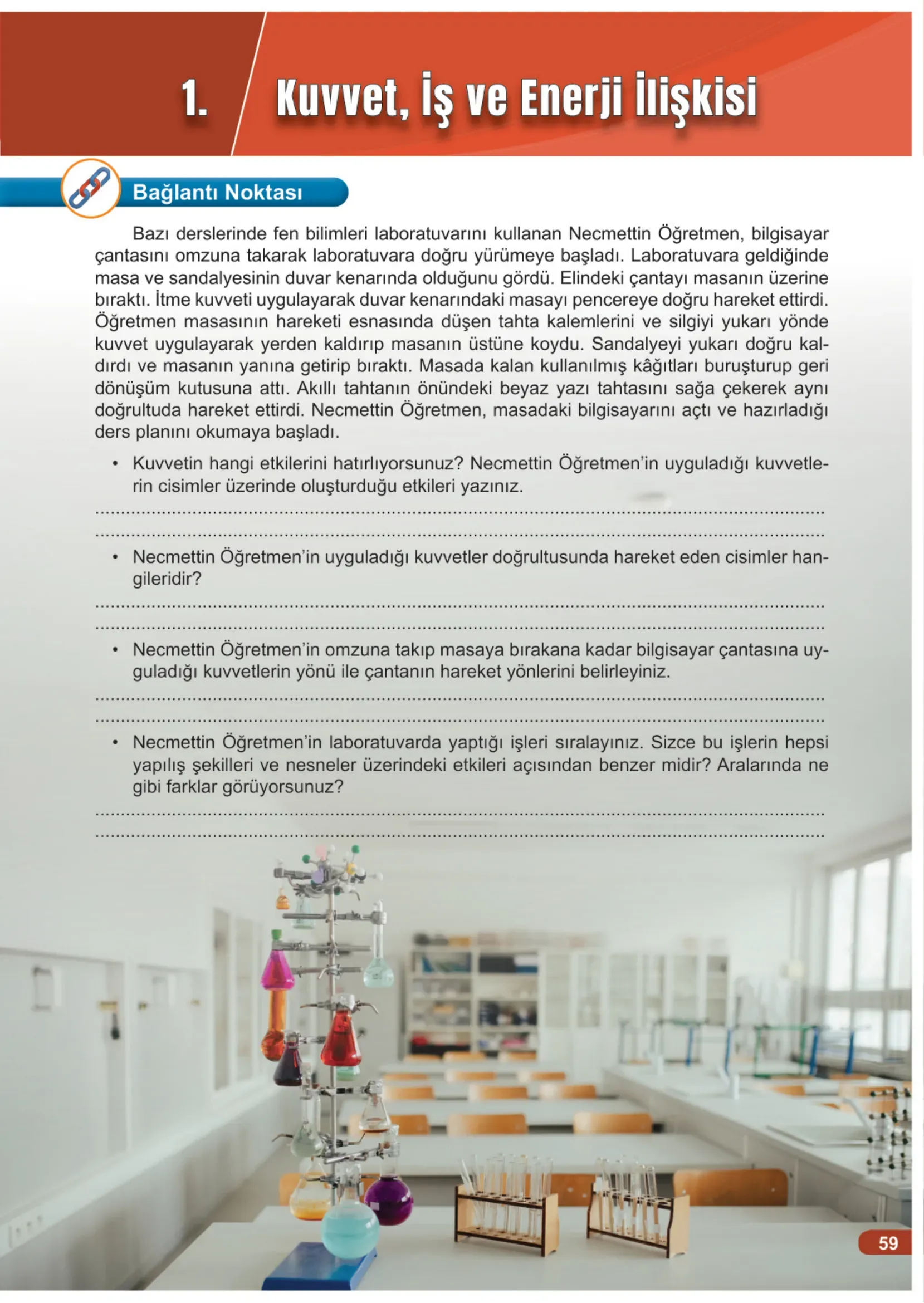 7. Sınıf Fen Bilimleri Ders Kitabı Cevapları Meb Yayınları 1. Kitap Sayfa 59