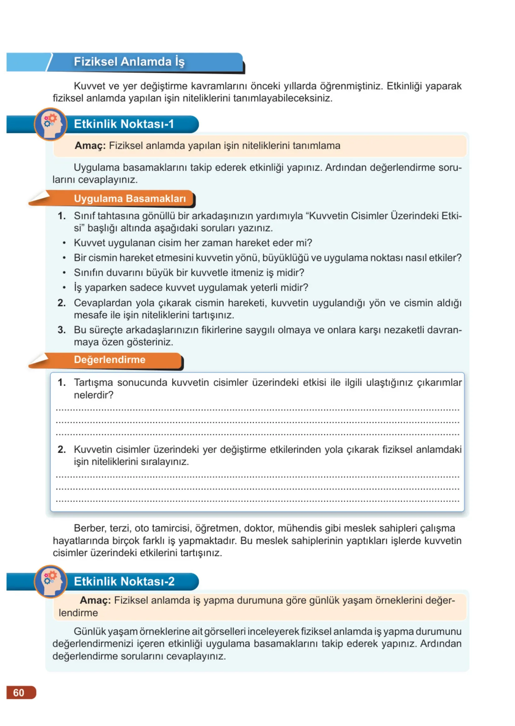 7. Sınıf Fen Bilimleri Ders Kitabı Cevapları Meb Yayınları 1. Kitap Sayfa 60