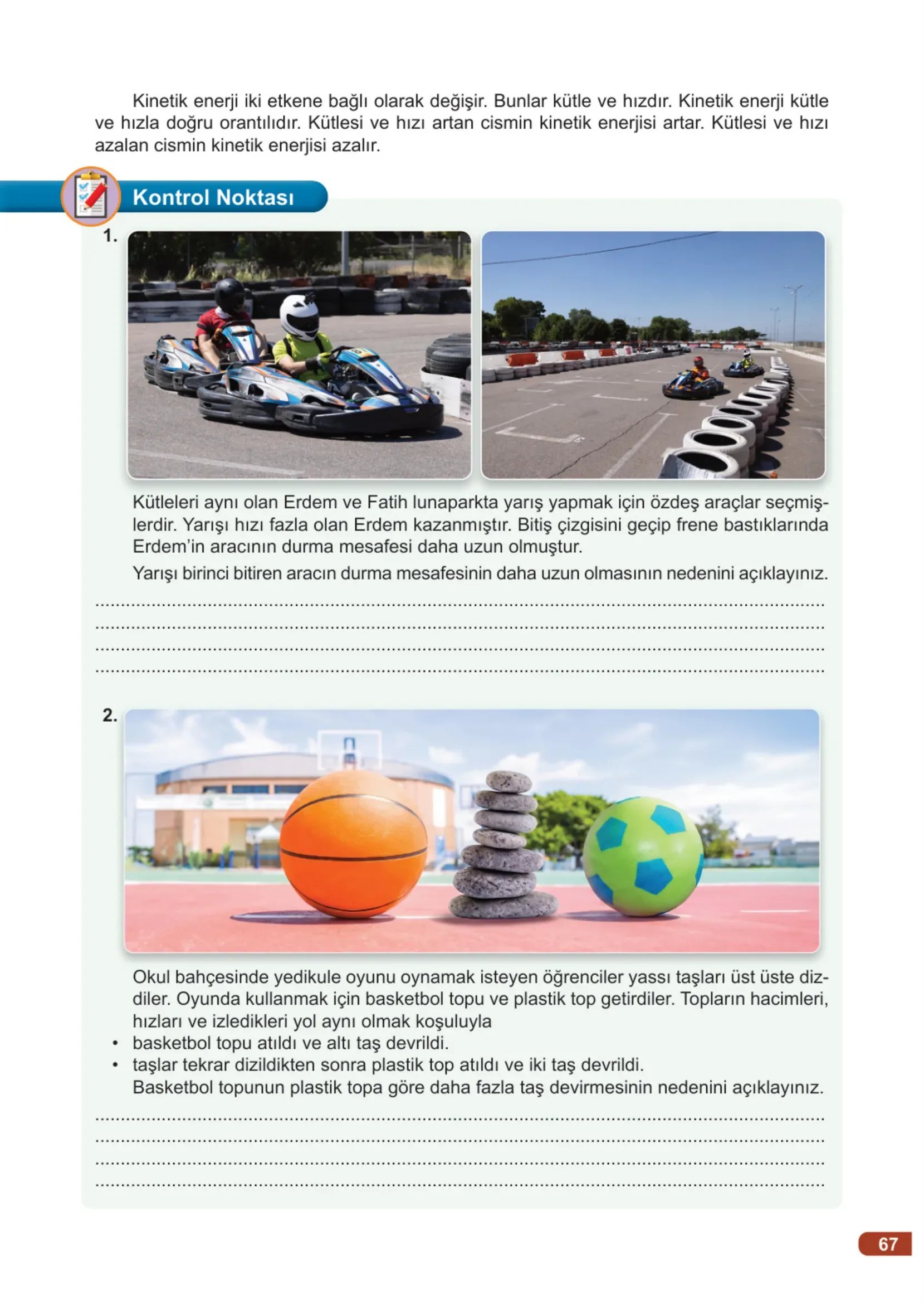 7. Sınıf Fen Bilimleri Ders Kitabı Cevapları Meb Yayınları 1. Kitap Sayfa 67