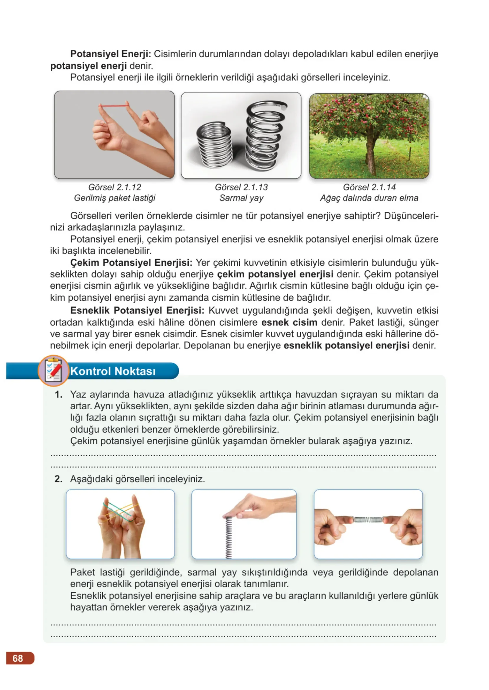 7. Sınıf Fen Bilimleri Ders Kitabı Cevapları Meb Yayınları 1. Kitap Sayfa 68