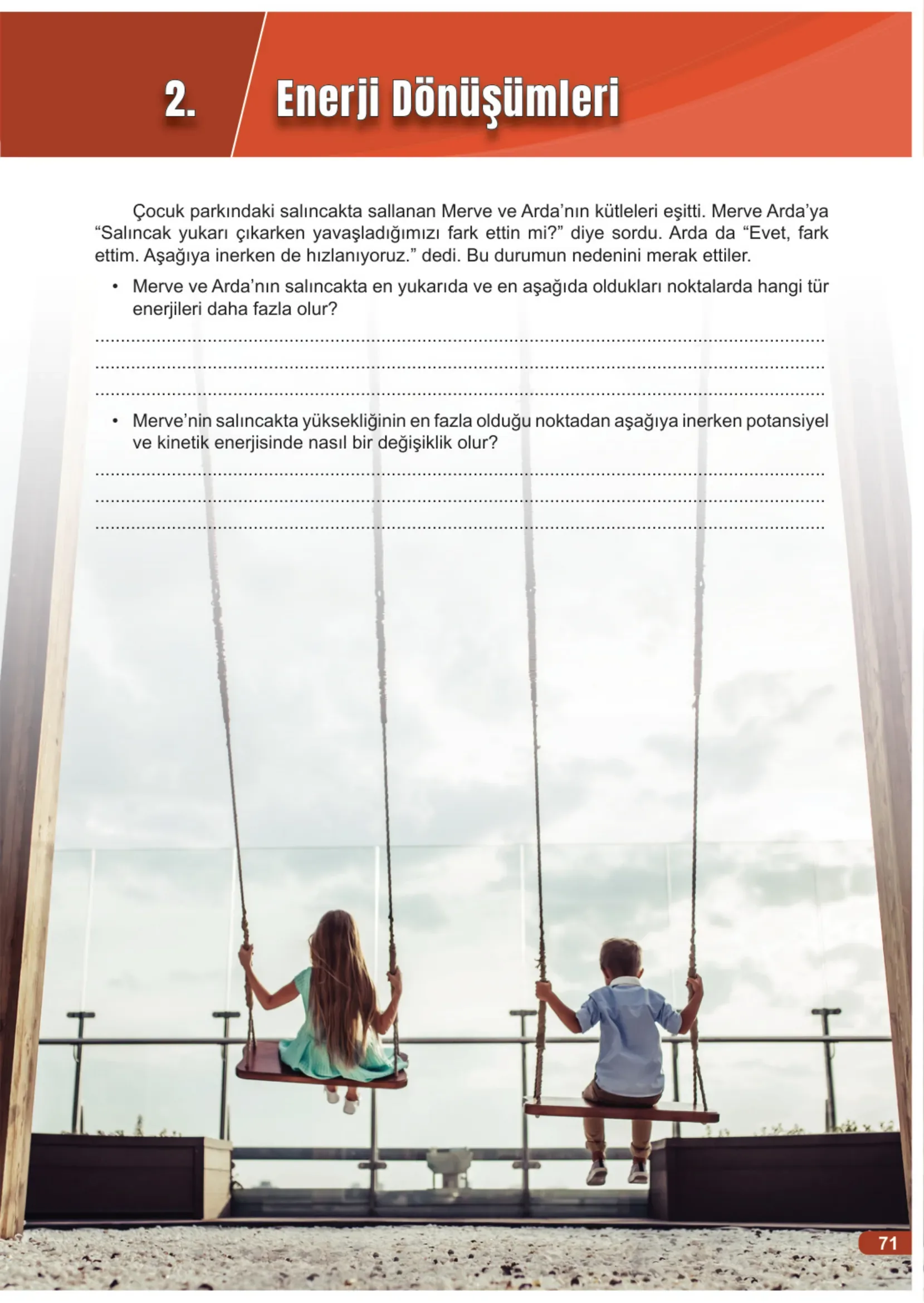 7. Sınıf Fen Bilimleri Ders Kitabı Cevapları Meb Yayınları 1. Kitap Sayfa 71