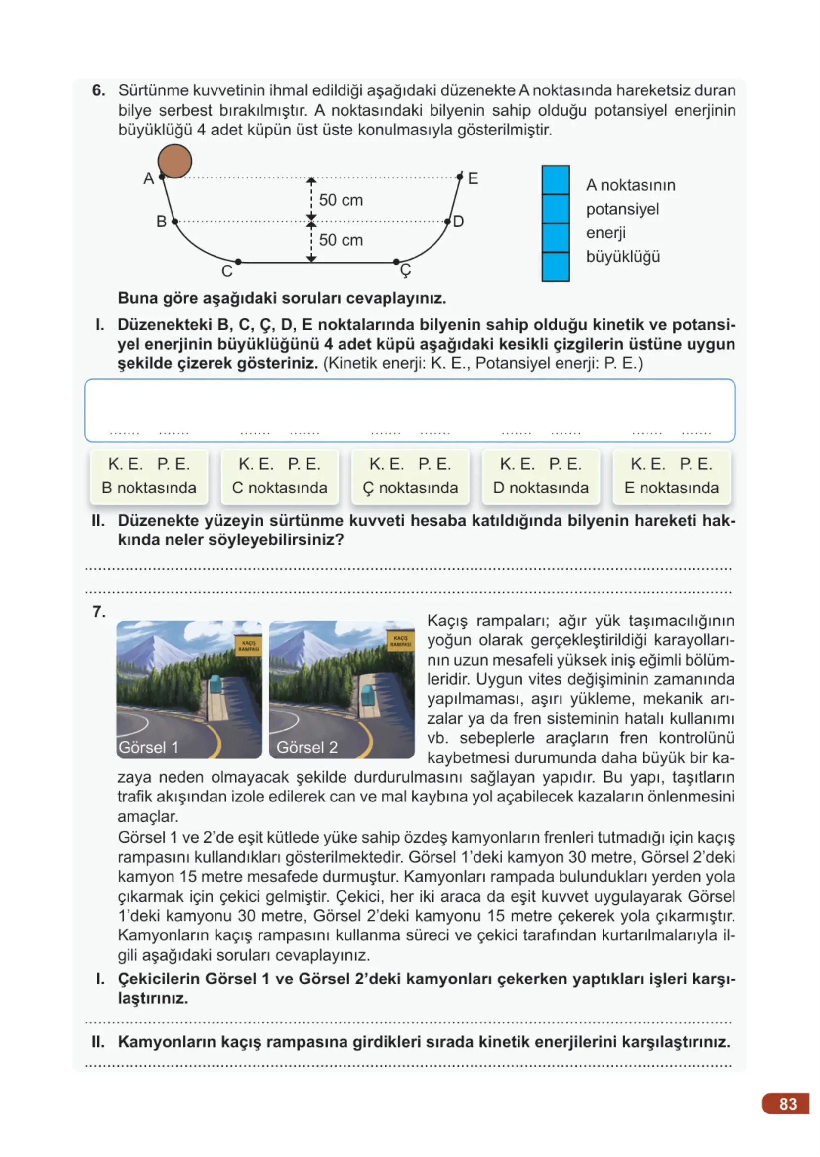 7. Sınıf Fen Bilimleri Ders Kitabı Cevapları Meb Yayınları 1. Kitap Sayfa 83