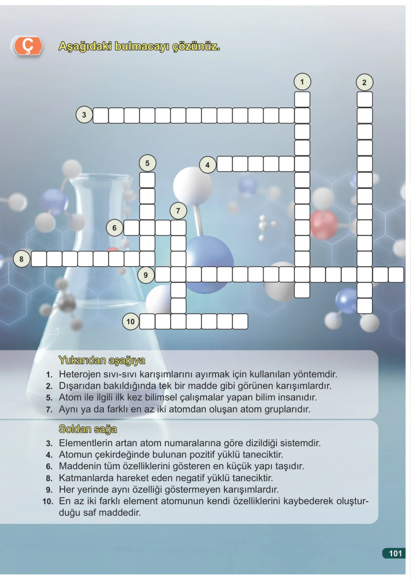 7. Sınıf Fen Bilimleri Ders Kitabı Cevapları Meb Yayınları 2. Kitap Sayfa 101
