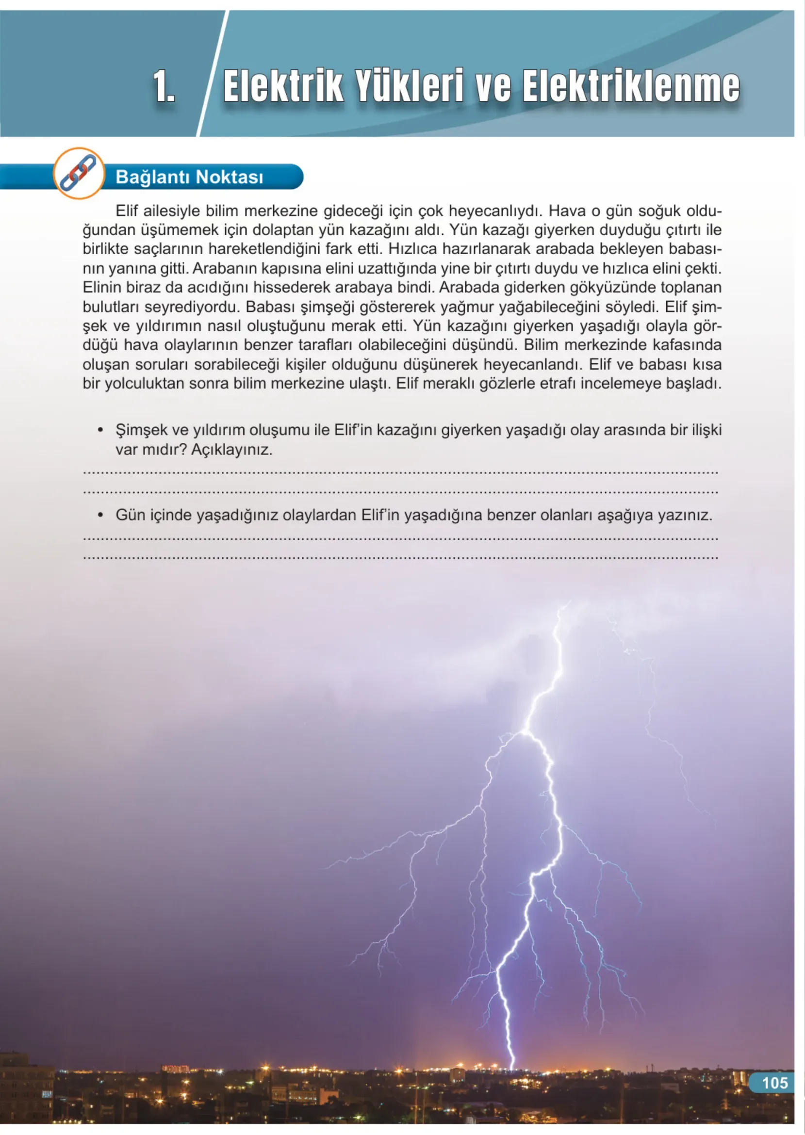7. Sınıf Fen Bilimleri Ders Kitabı Cevapları Meb Yayınları 2. Kitap Sayfa 105
