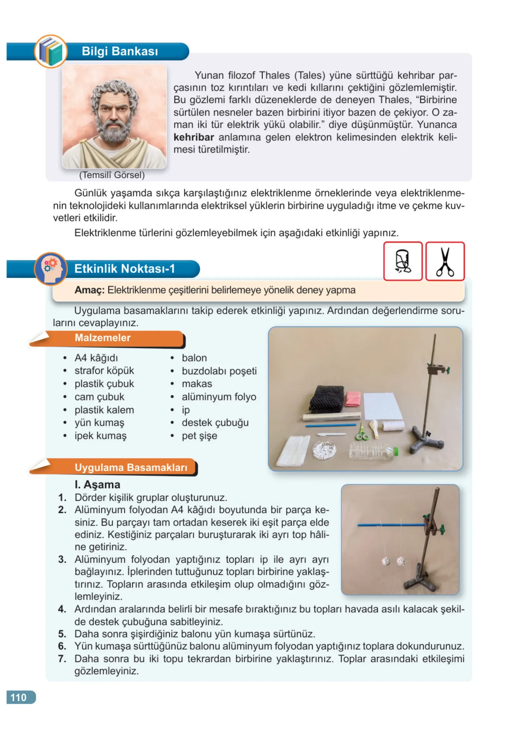 7. Sınıf Fen Bilimleri Ders Kitabı Cevapları Meb Yayınları 2. Kitap Sayfa 110
