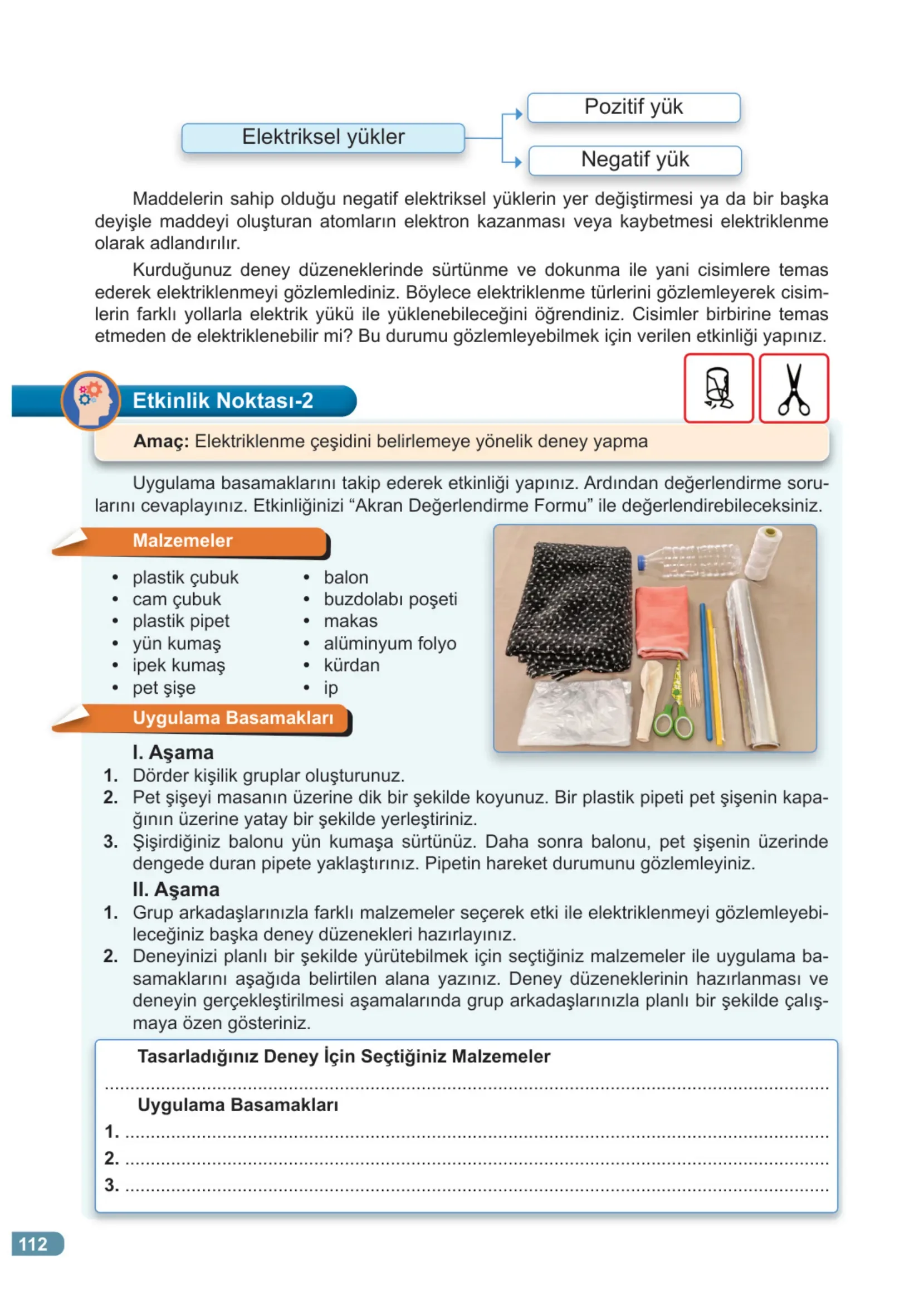 7. Sınıf Fen Bilimleri Ders Kitabı Cevapları Meb Yayınları 2. Kitap Sayfa 112