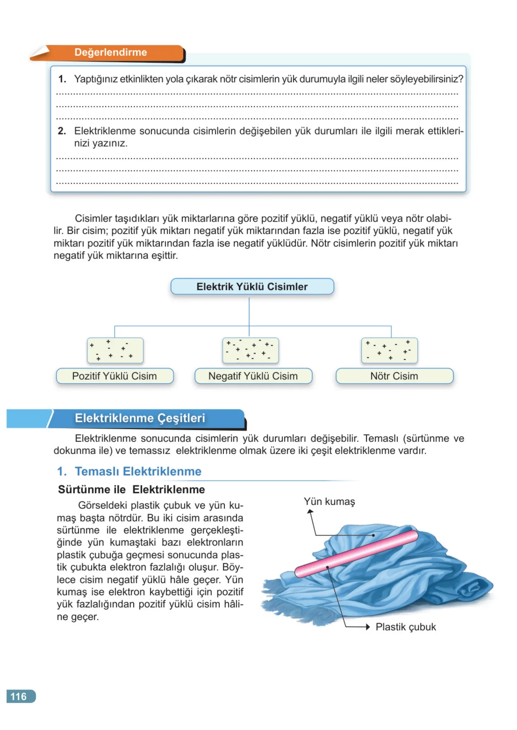 7. Sınıf Fen Bilimleri Ders Kitabı Cevapları Meb Yayınları 2. Kitap Sayfa 116