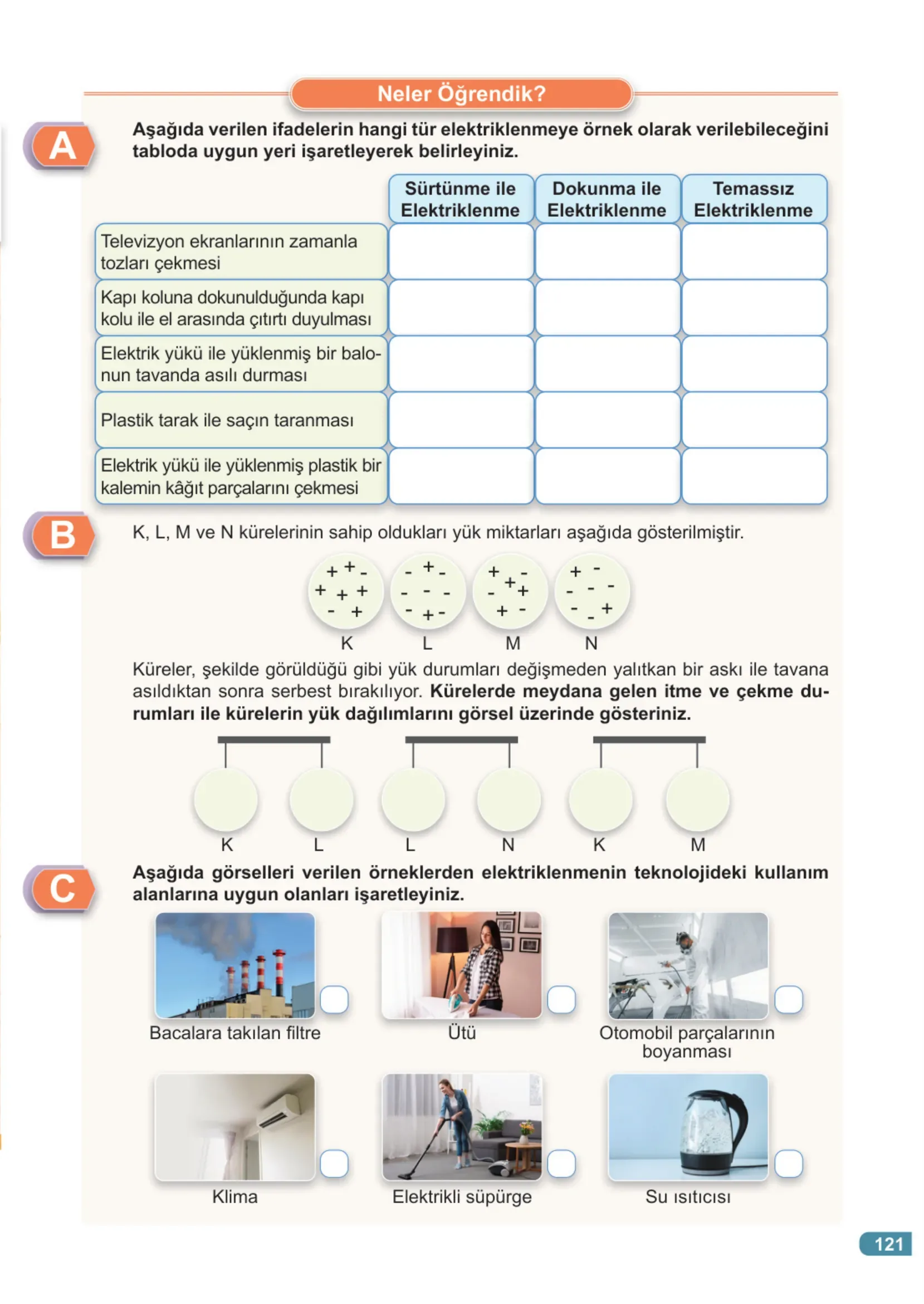 7. Sınıf Fen Bilimleri Ders Kitabı Cevapları Meb Yayınları 2. Kitap Sayfa 121