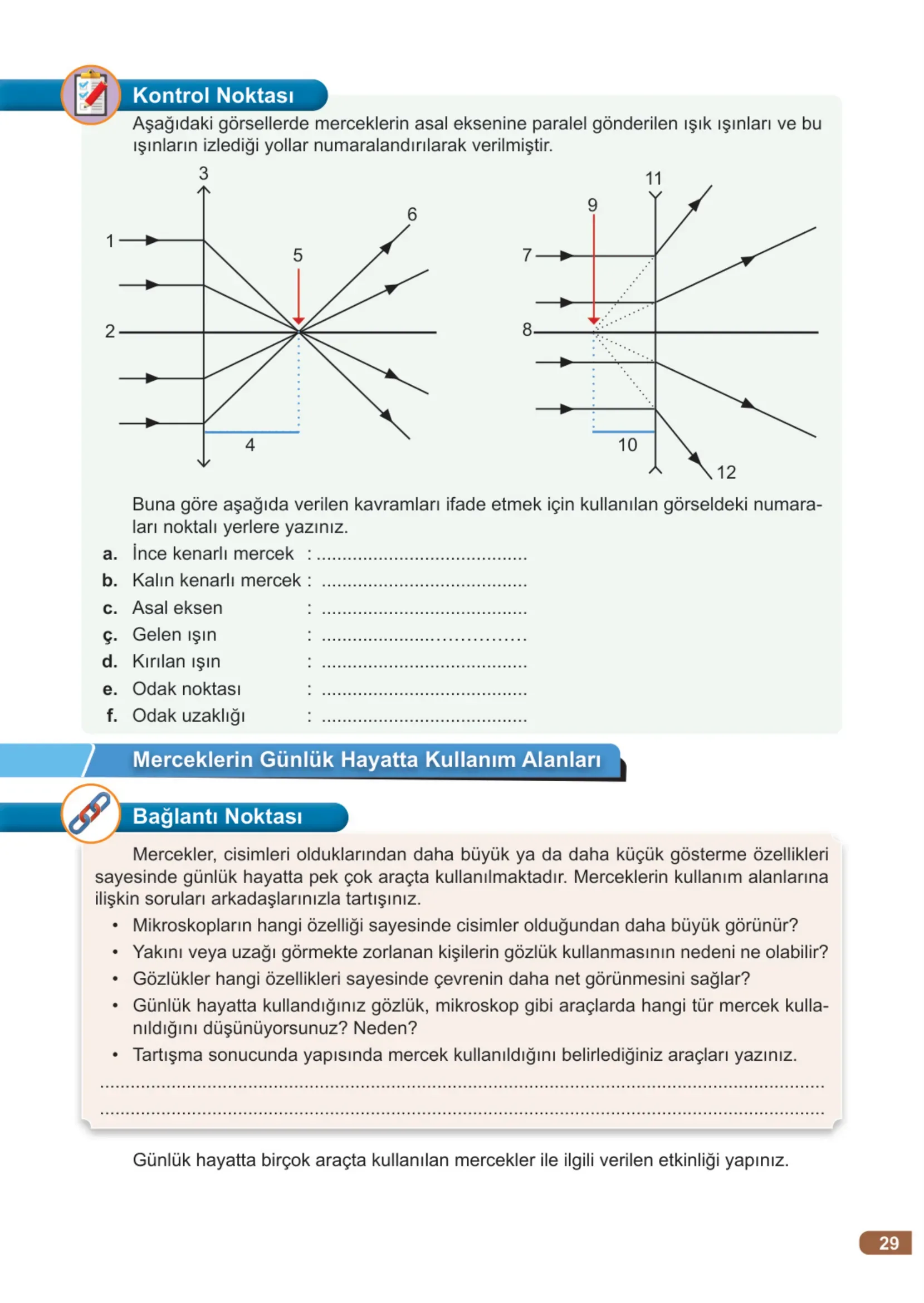 7. Sınıf Fen Bilimleri Ders Kitabı Cevapları Meb Yayınları 2. Kitap Sayfa 29