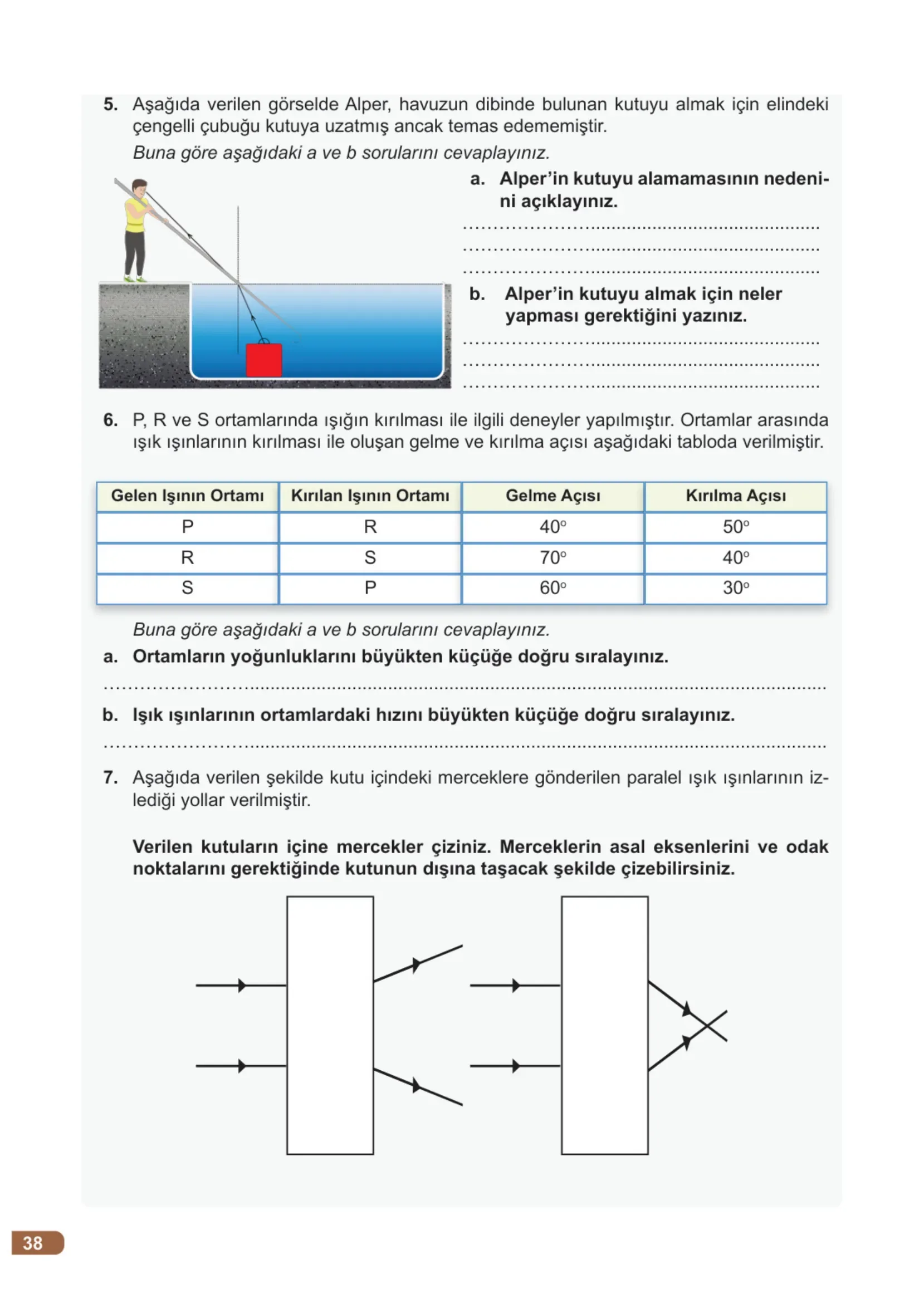 7. Sınıf Fen Bilimleri Ders Kitabı Cevapları Meb Yayınları 2. Kitap Sayfa 38