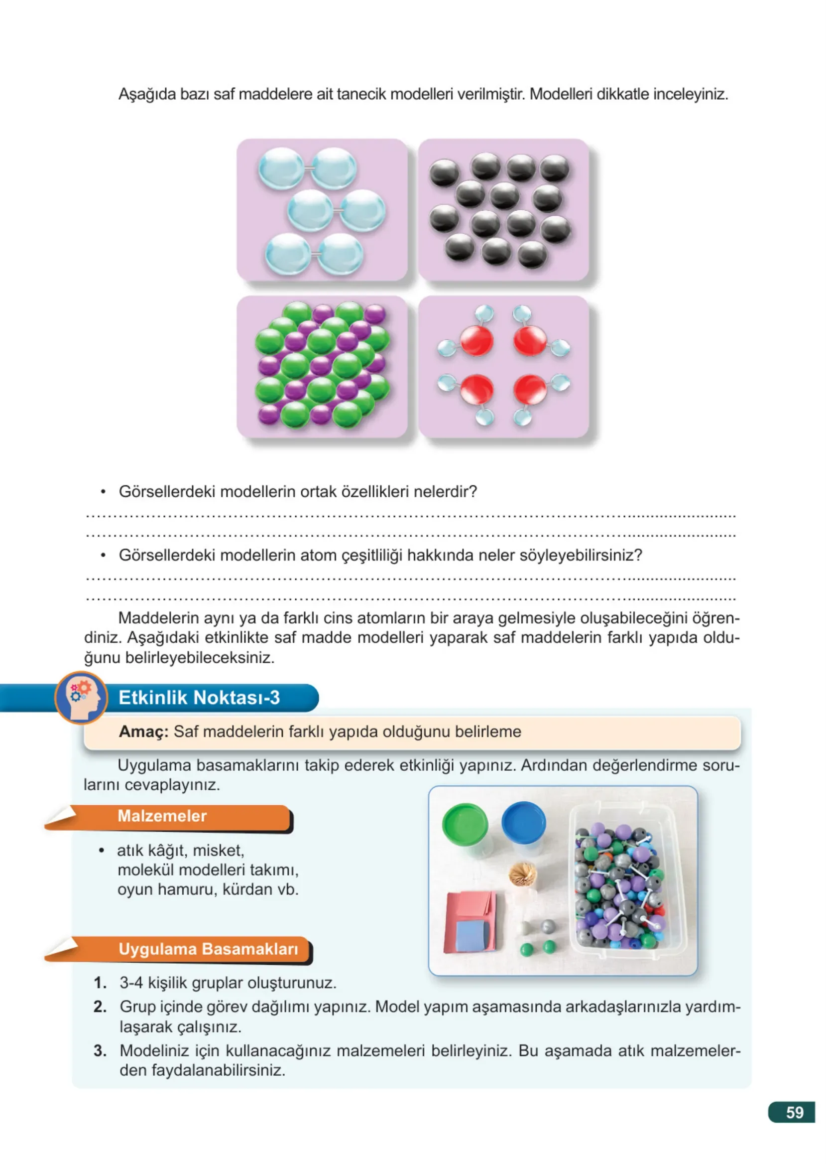 7. Sınıf Fen Bilimleri Ders Kitabı Cevapları Meb Yayınları 2. Kitap Sayfa 59