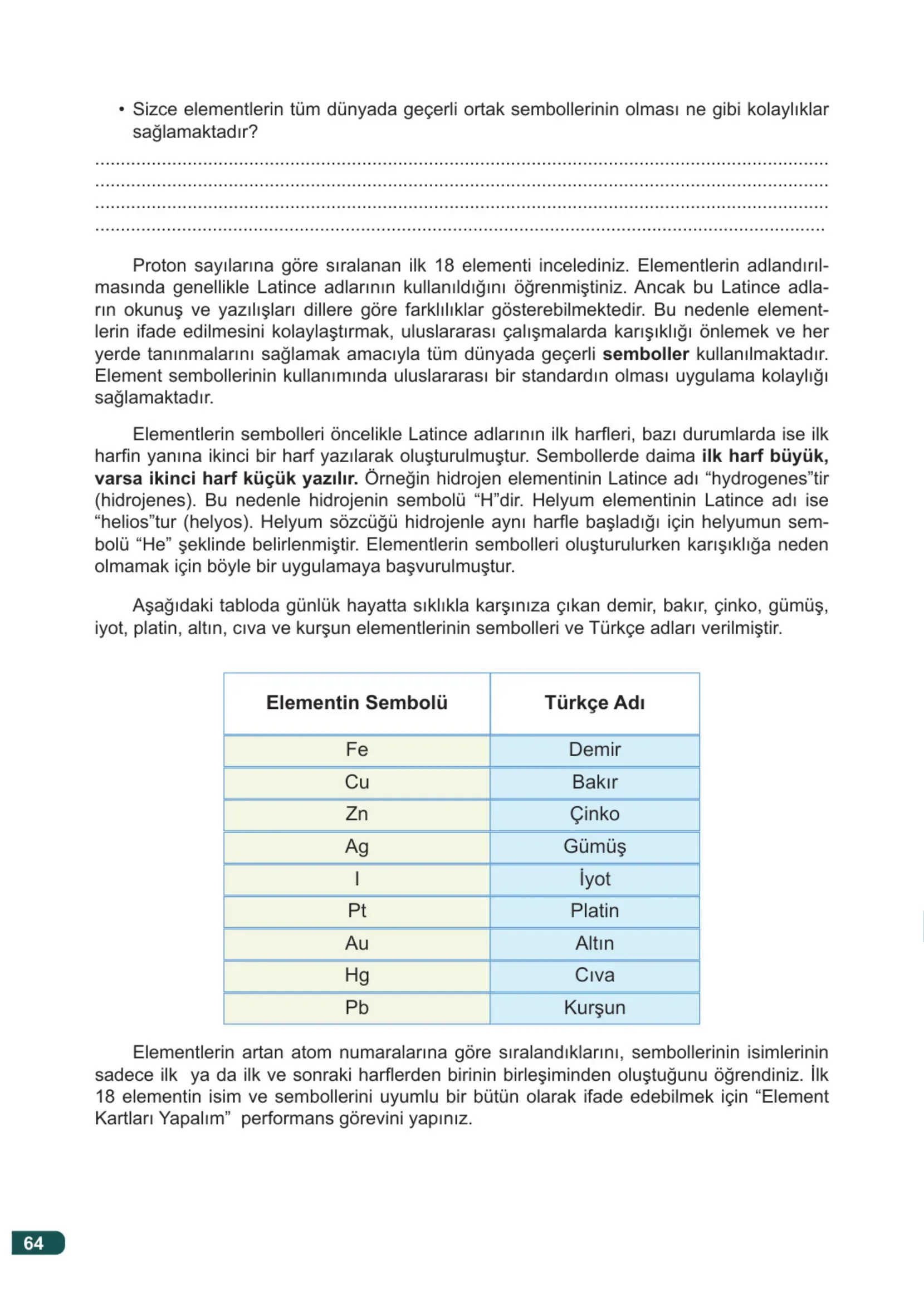 7. Sınıf Fen Bilimleri Ders Kitabı Cevapları Meb Yayınları 2. Kitap Sayfa 64
